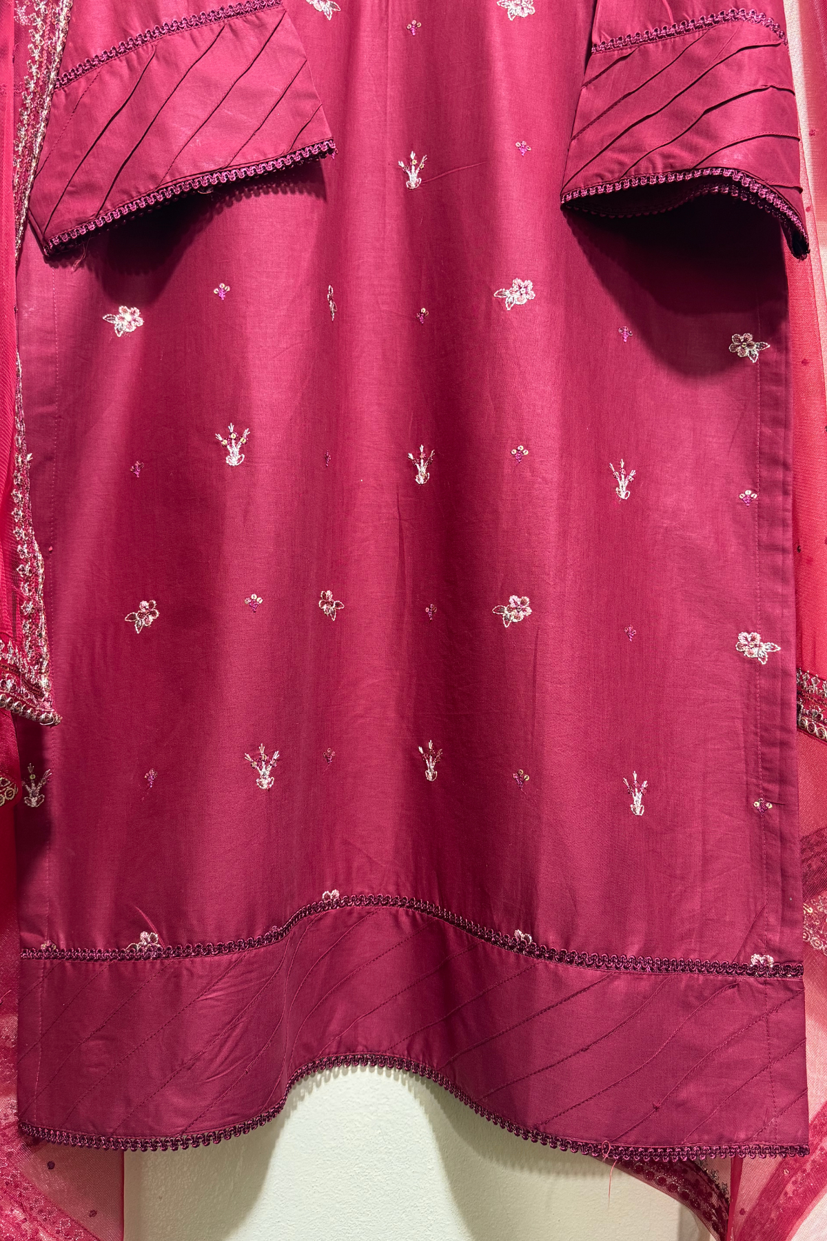 Ruby Mist 3Pc Embroidered Lawn Dress