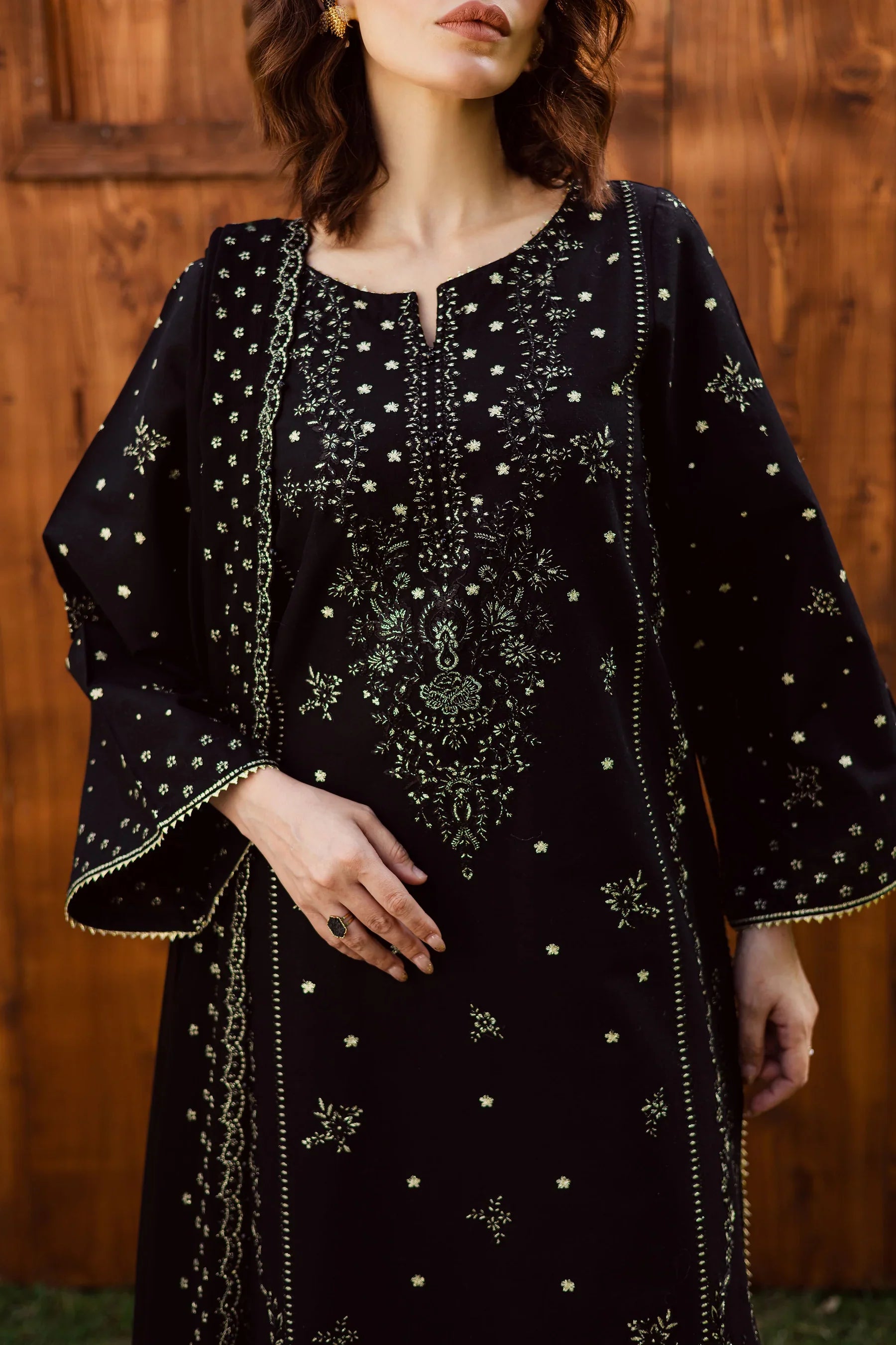 Aasfina 3Pc Embroidered Dress