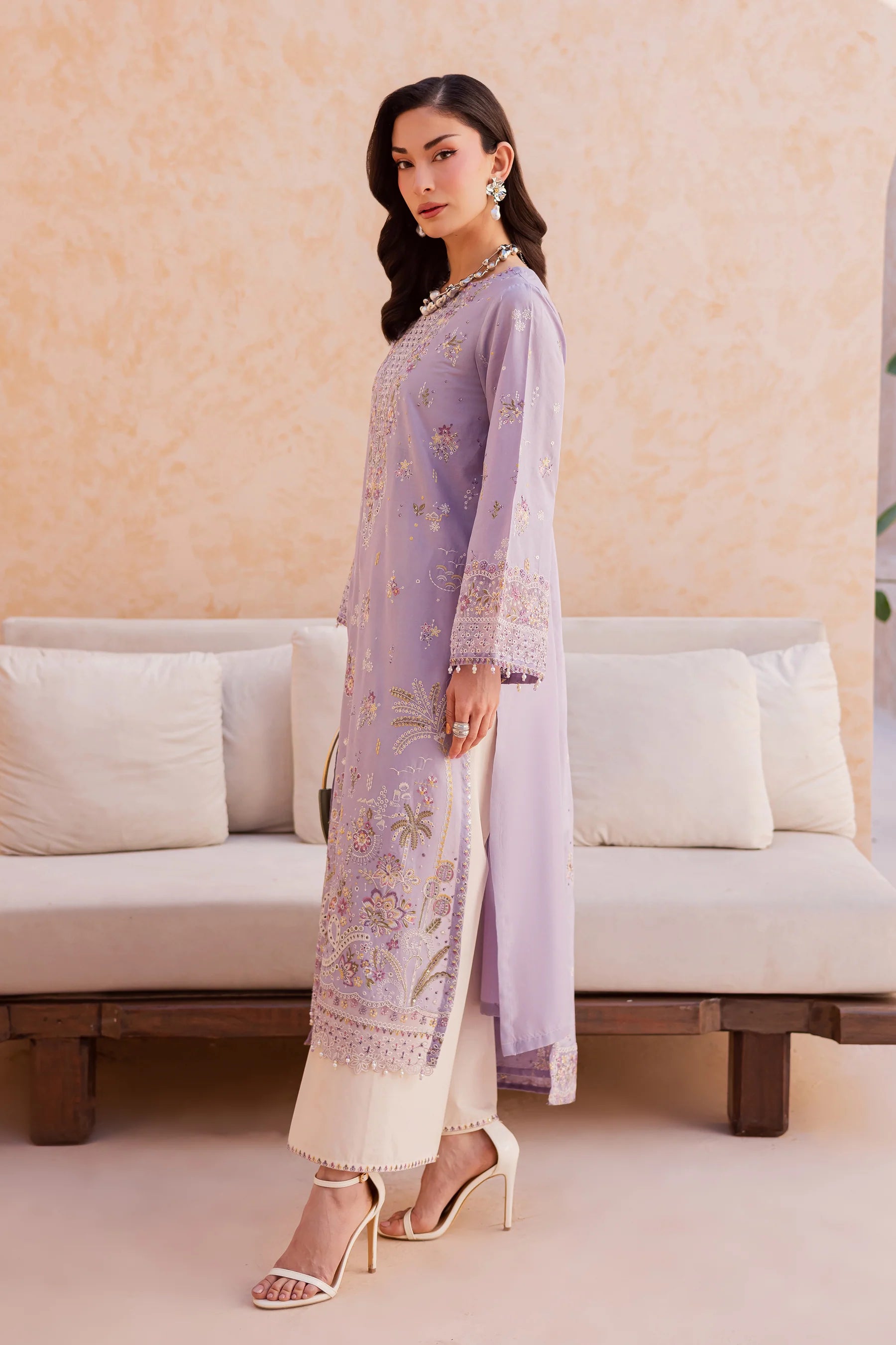 Bagh 3Pc Festive Embroidered Dress