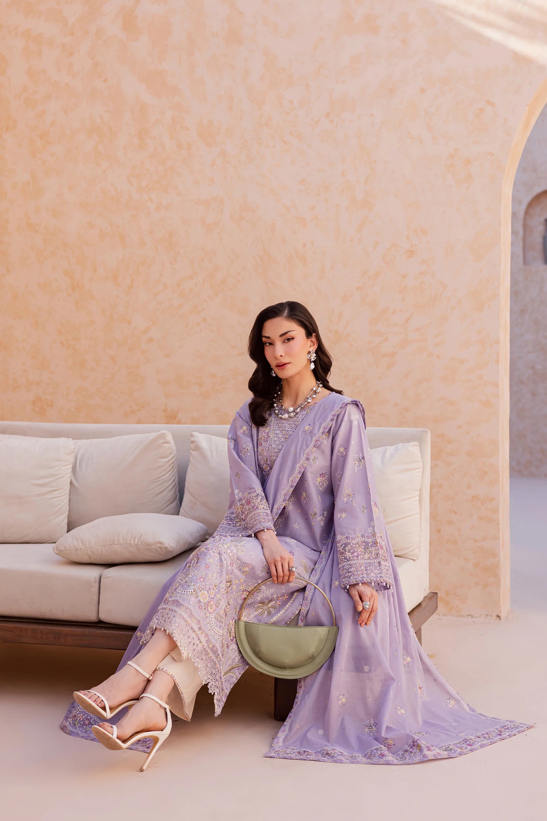 Bagh 3Pc Festive Embroidered Dress