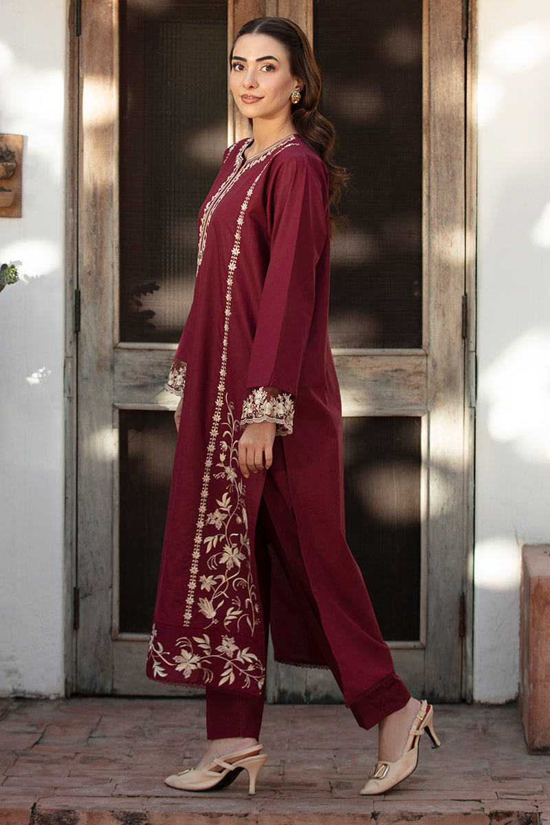 Cherry 2Pc Embroidered Dress