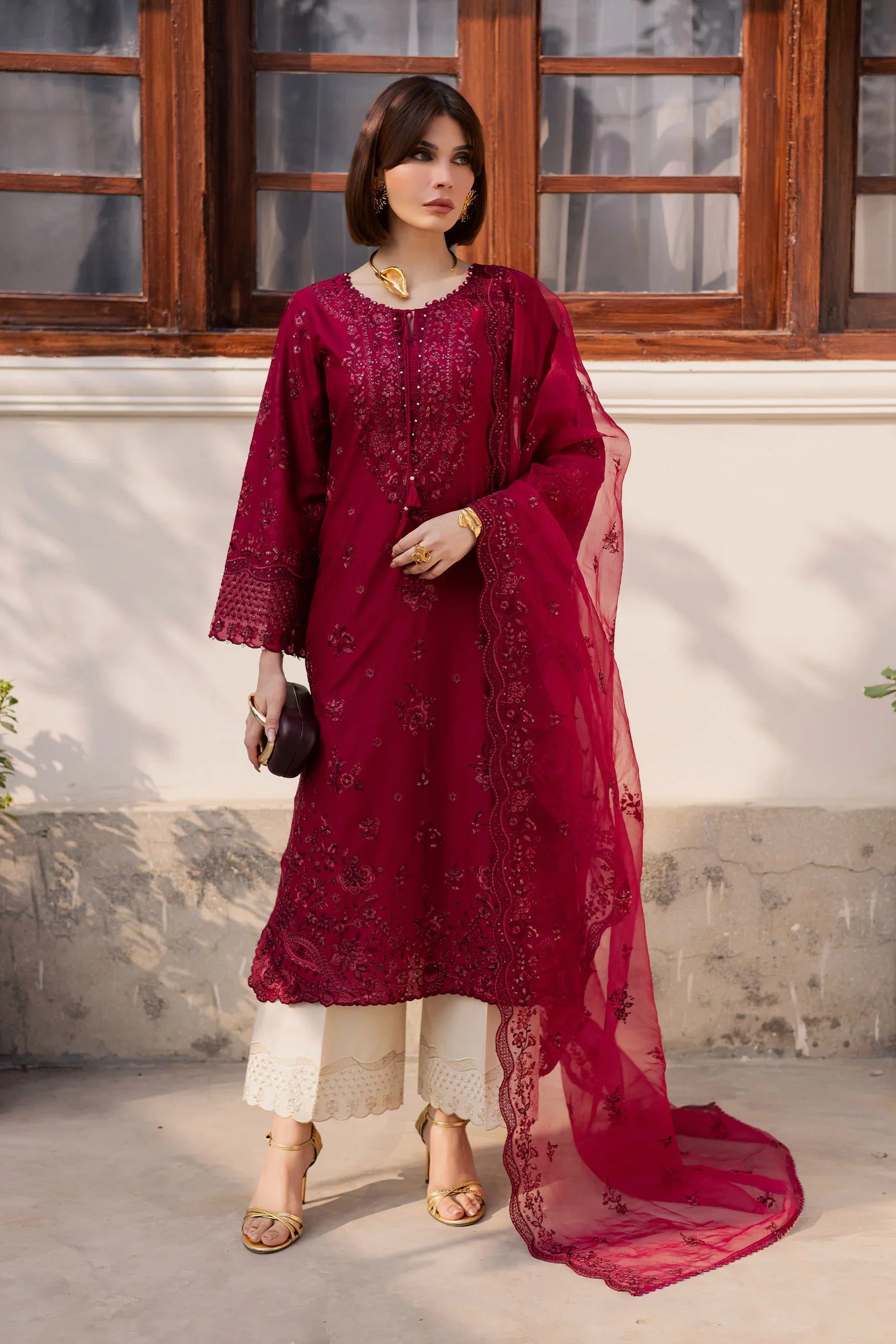 Ecuador 3Pc Festive Embroidered Dress