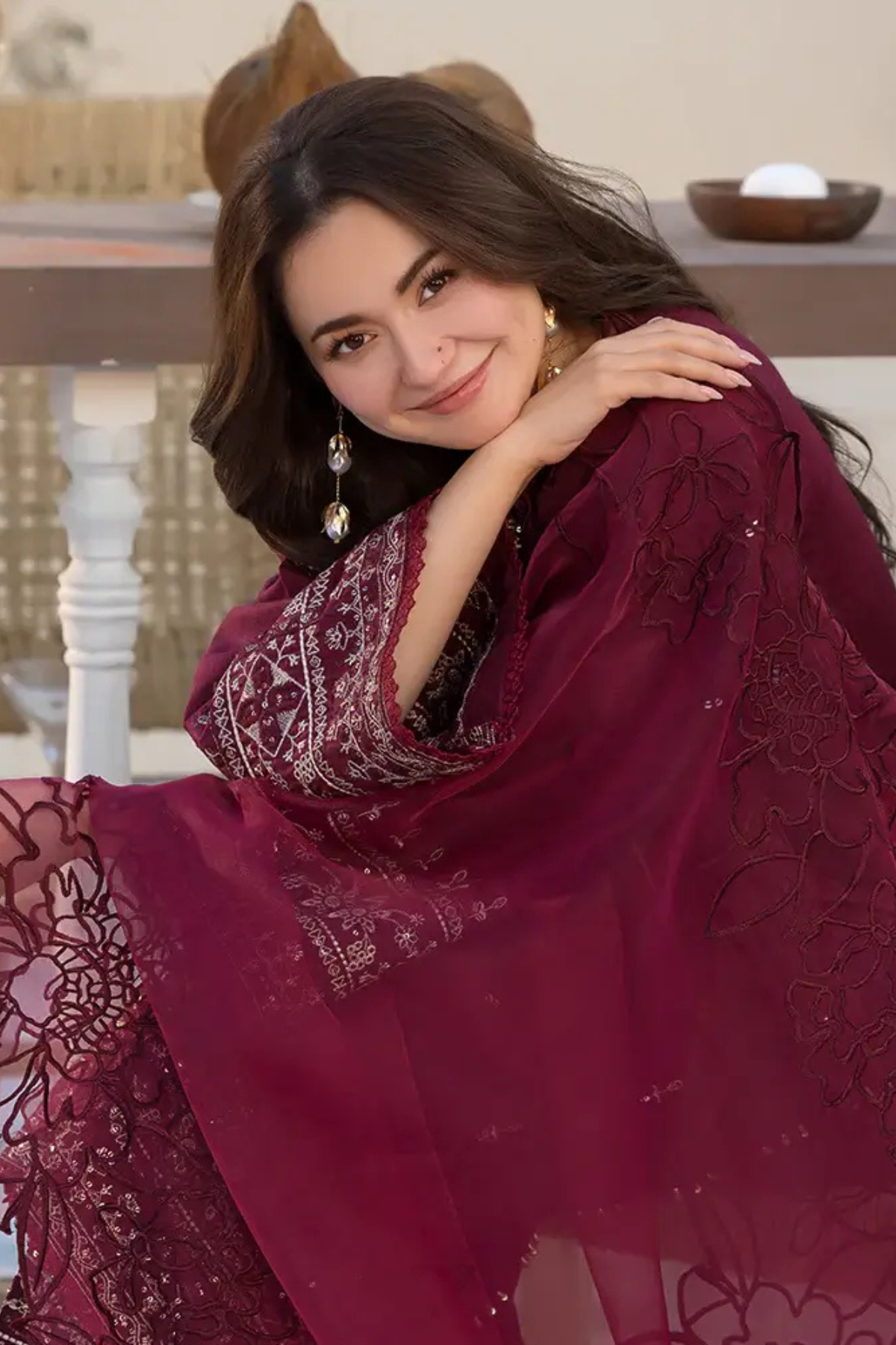 Flora 3Pc Embroidered Dress