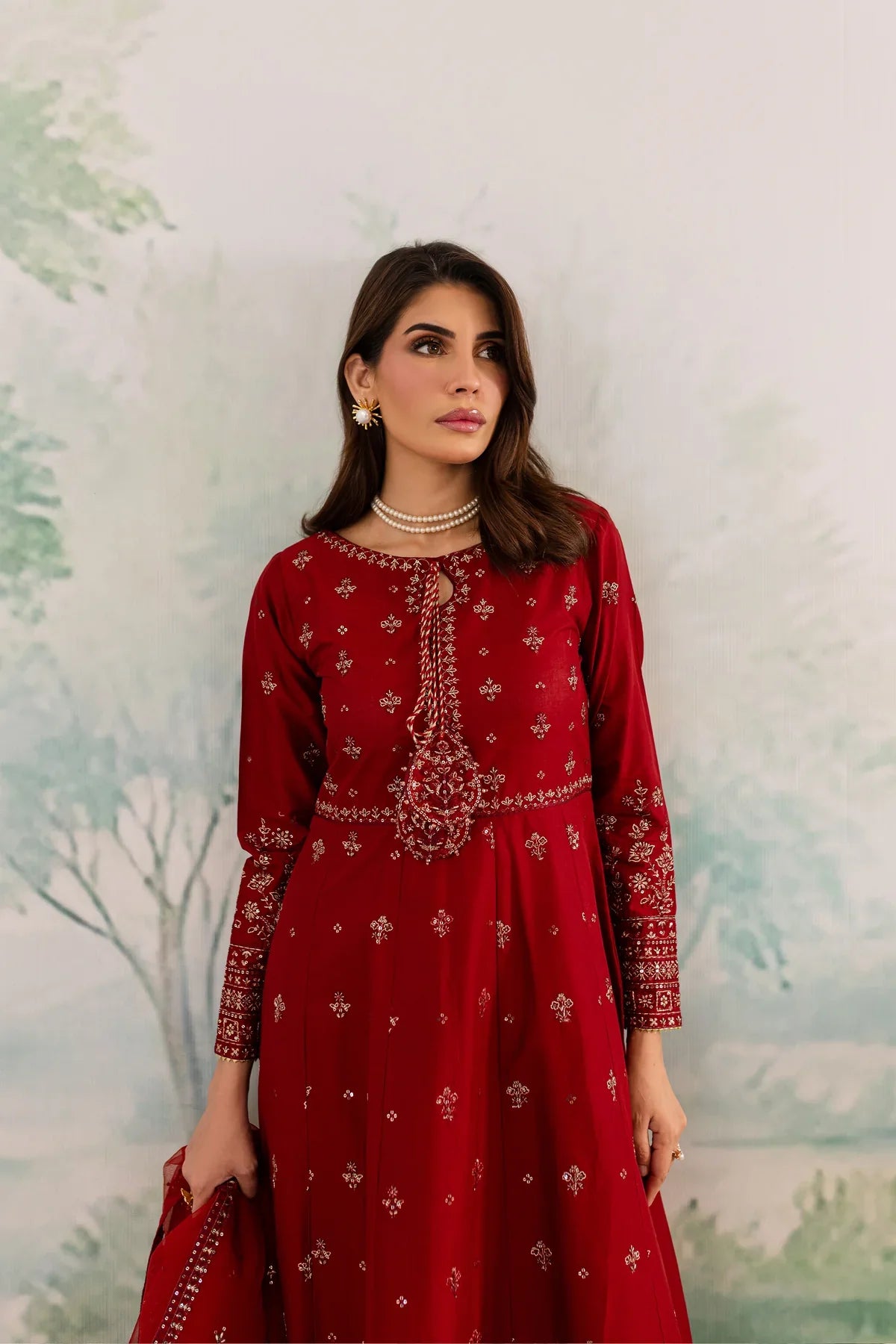 Gullposh 3Pc Embroidered Dress