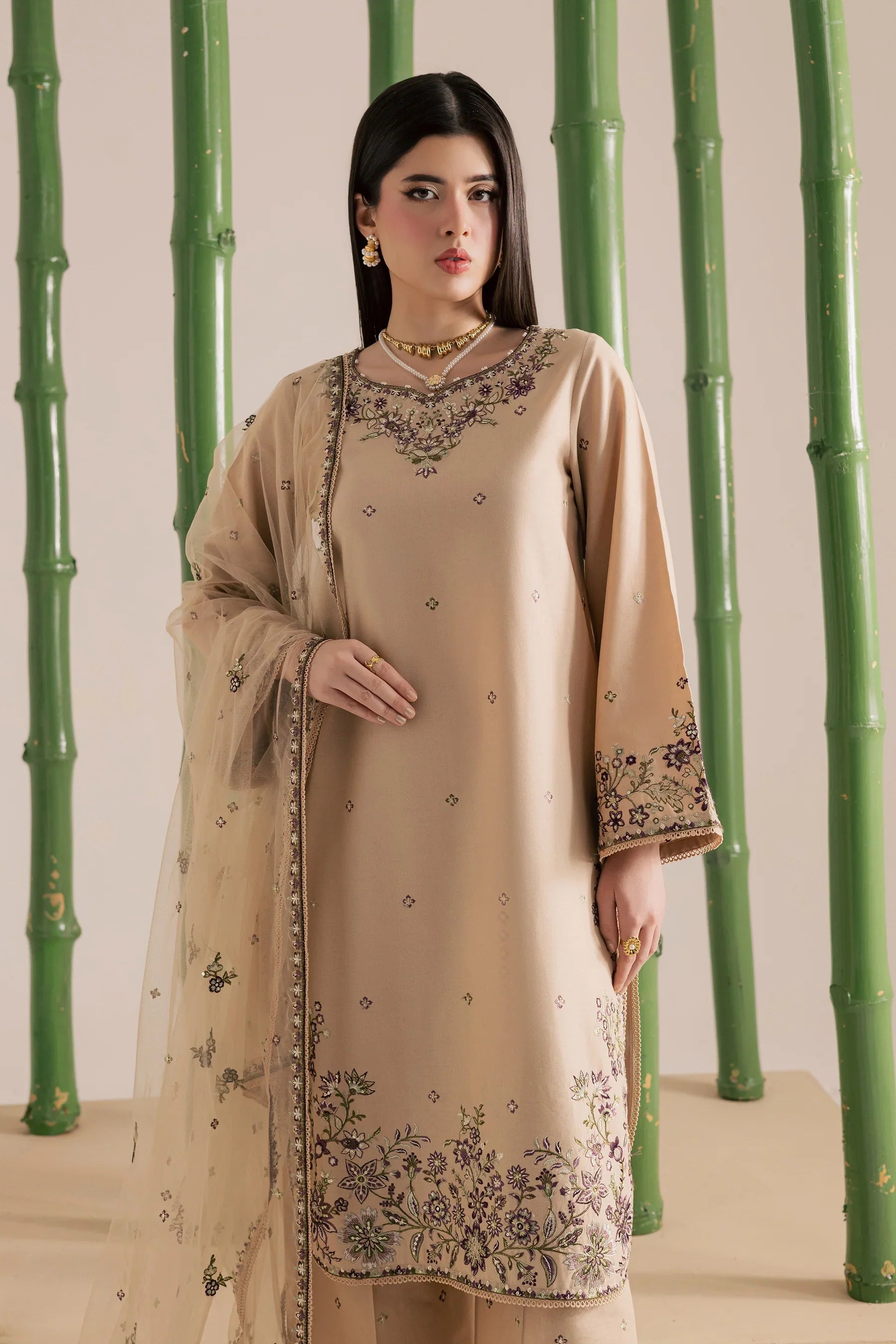 Hastings 3Pc Embroidered Dress