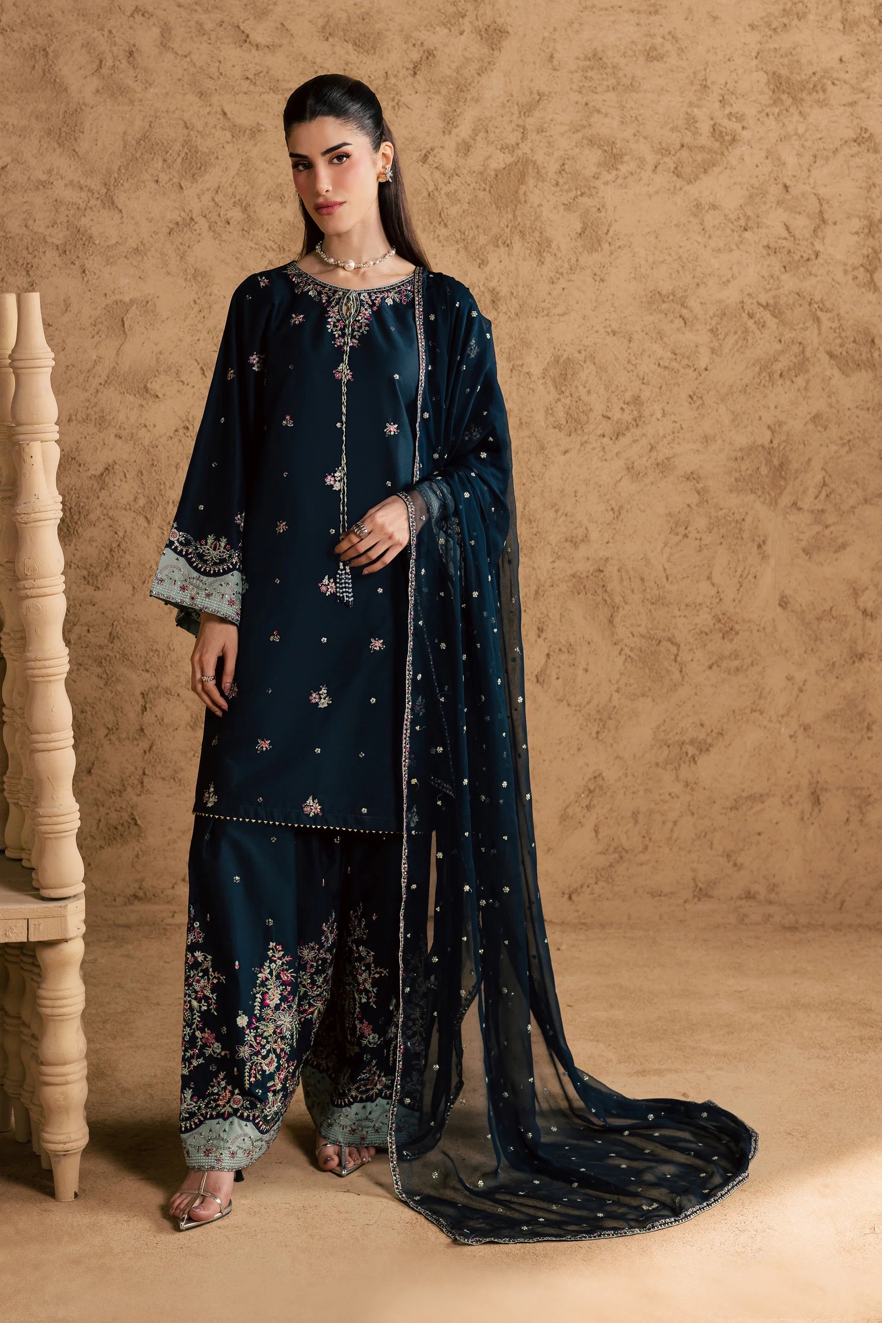 Ice Berry 3Pc Festive Embroidered Pret