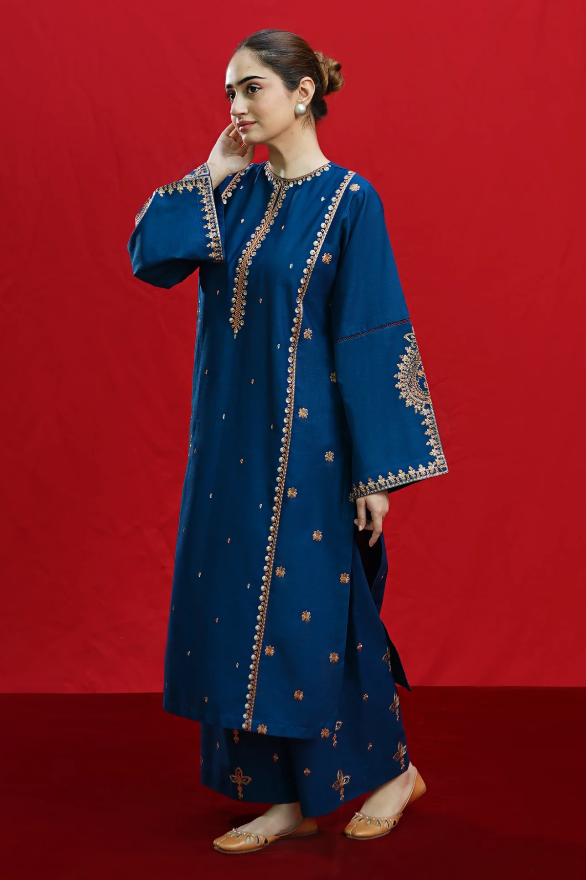 Jude 2Pc Embroidered Dress