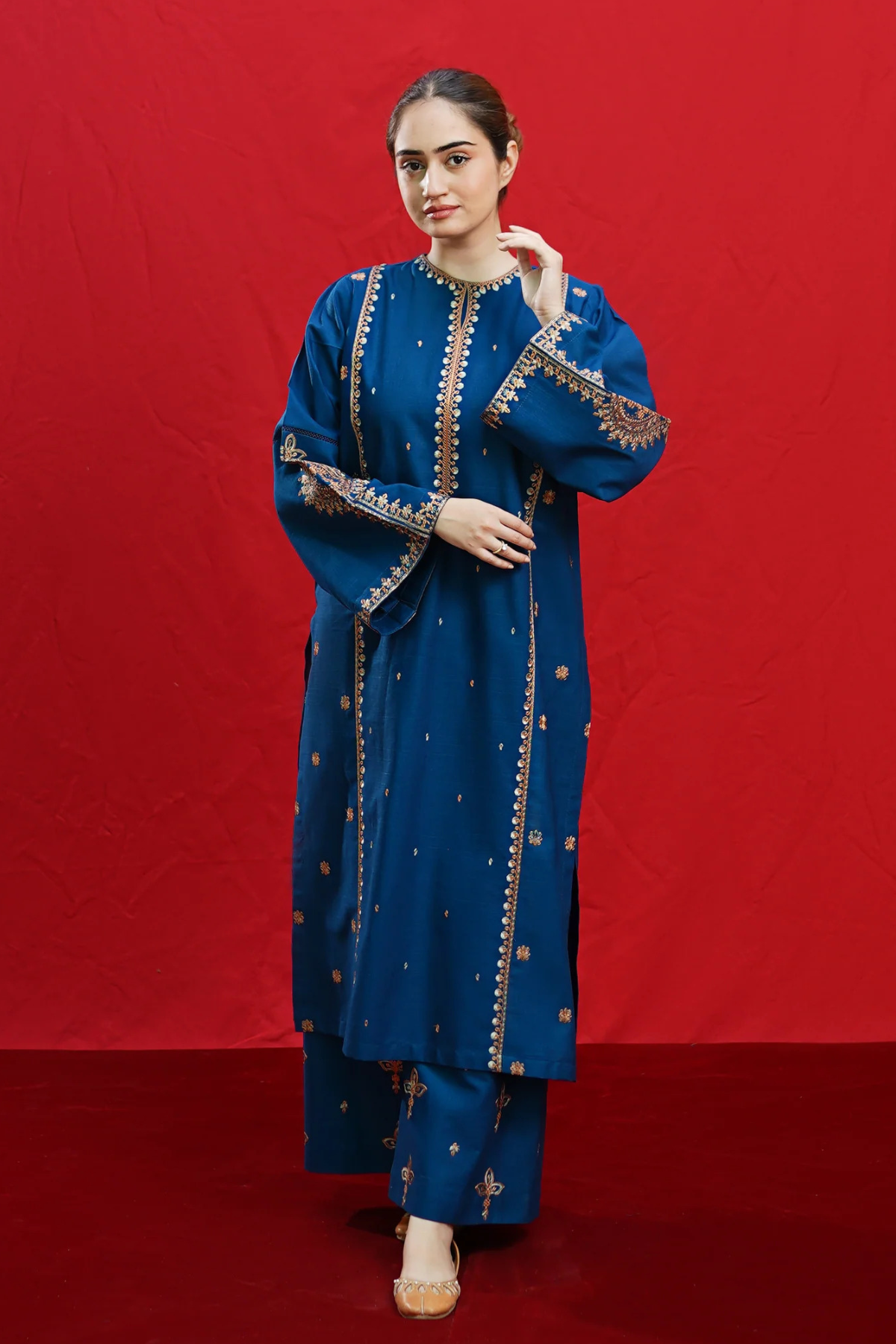 Jude 2Pc Embroidered Dress