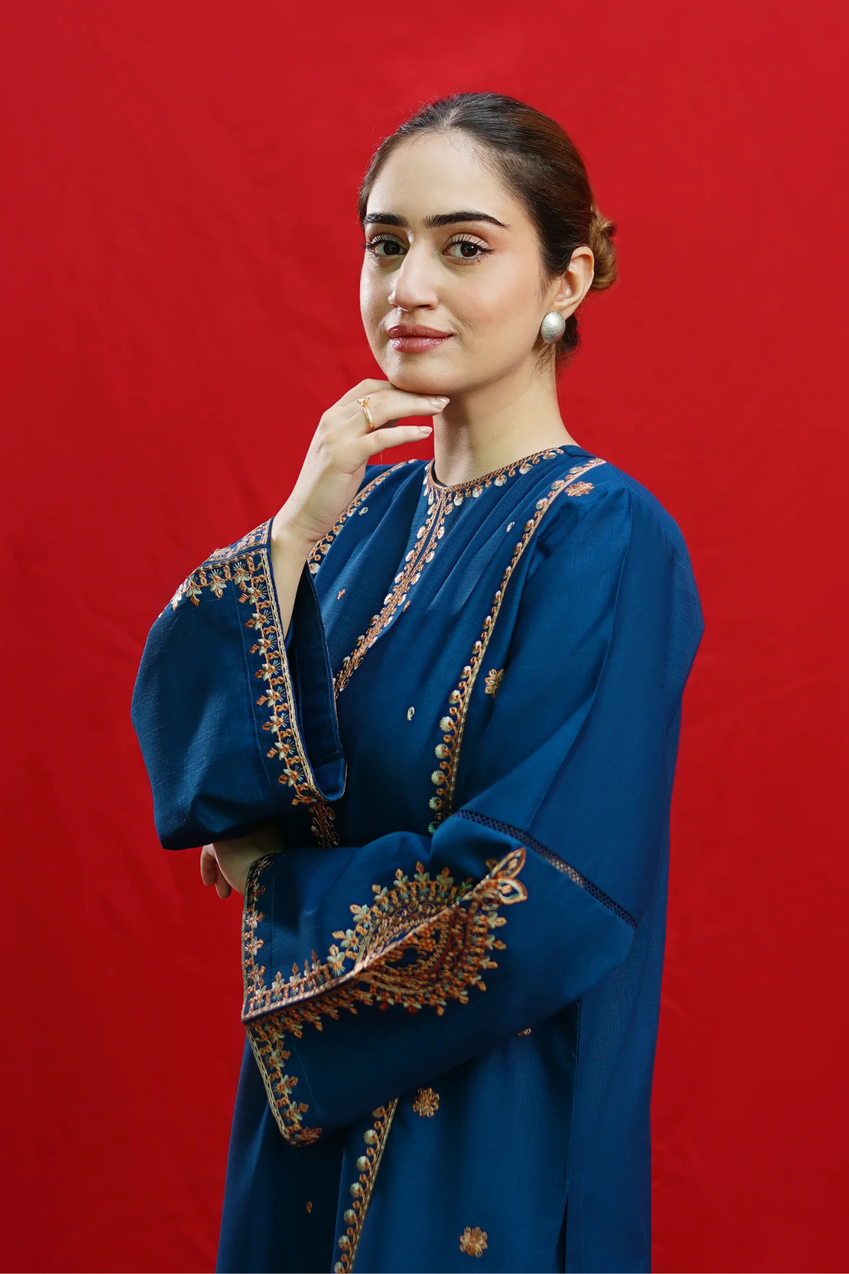 Jude 2Pc Embroidered Dress