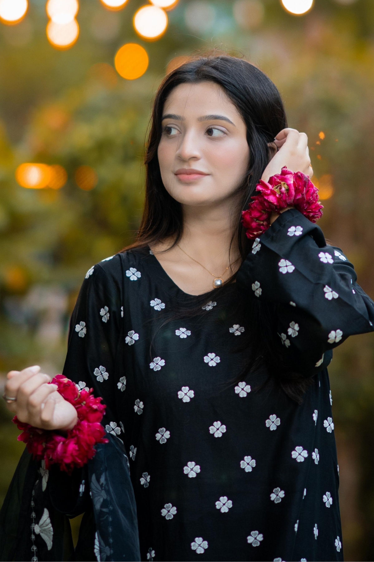 Mahbas 3Pc Embroidered Dress