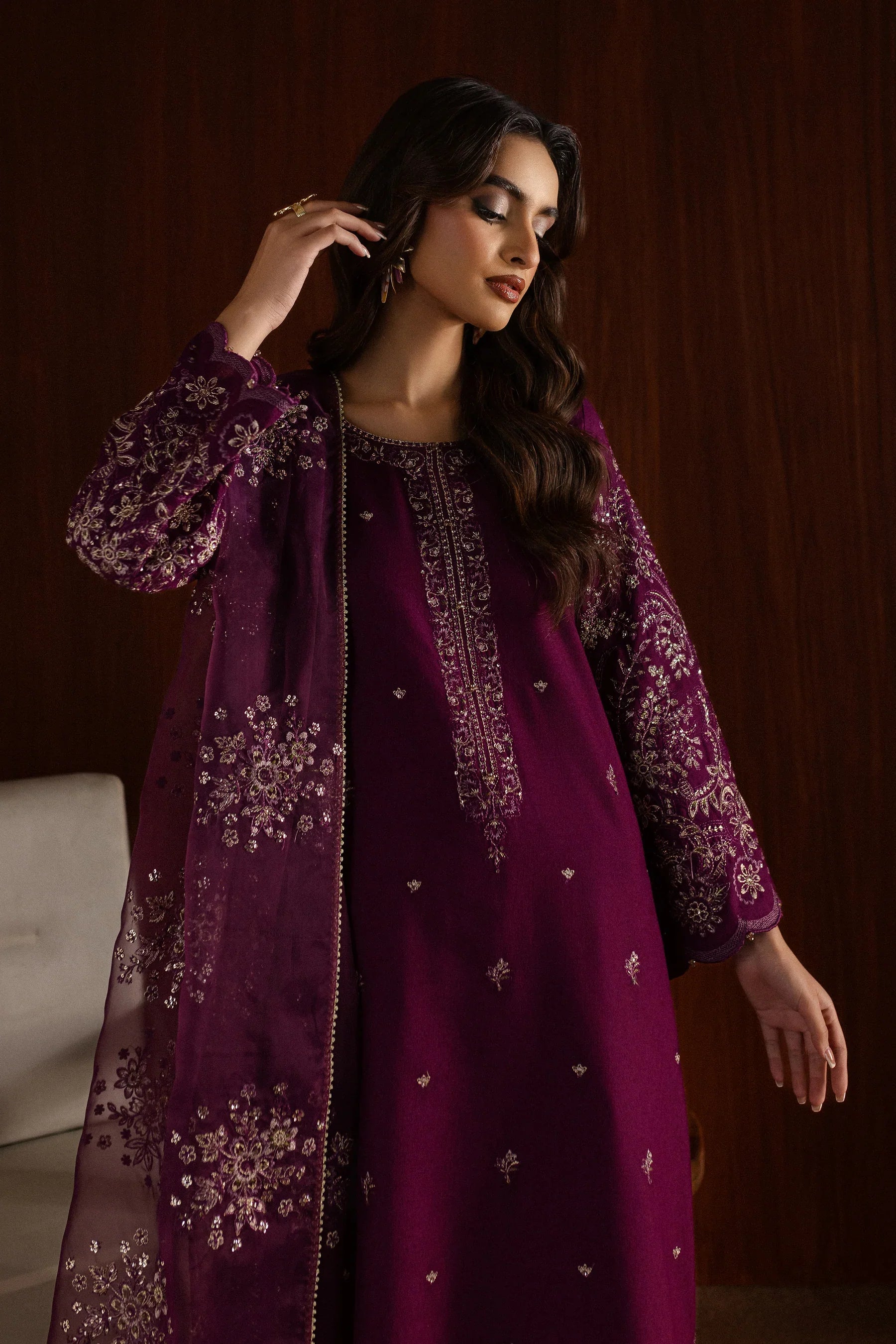 Masooma 3Pc Embroidered Dress