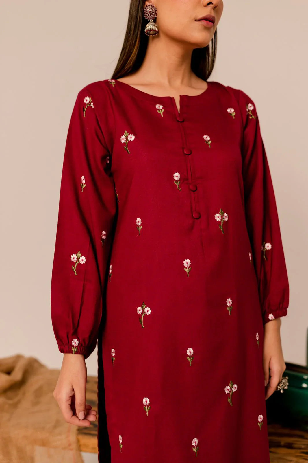 Parel 2Pc Embroidered Dress