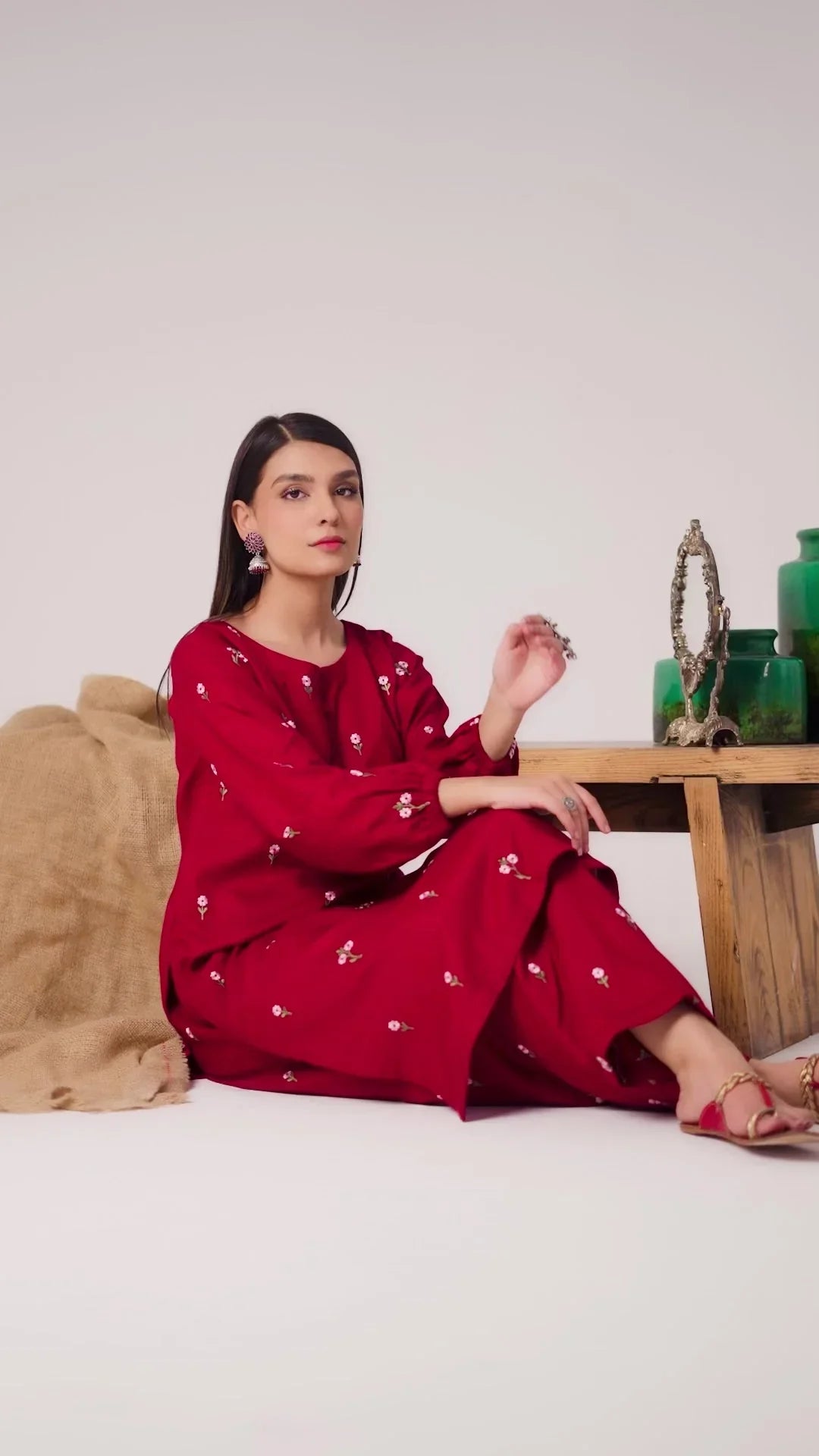 Parel 2Pc Embroidered Dress