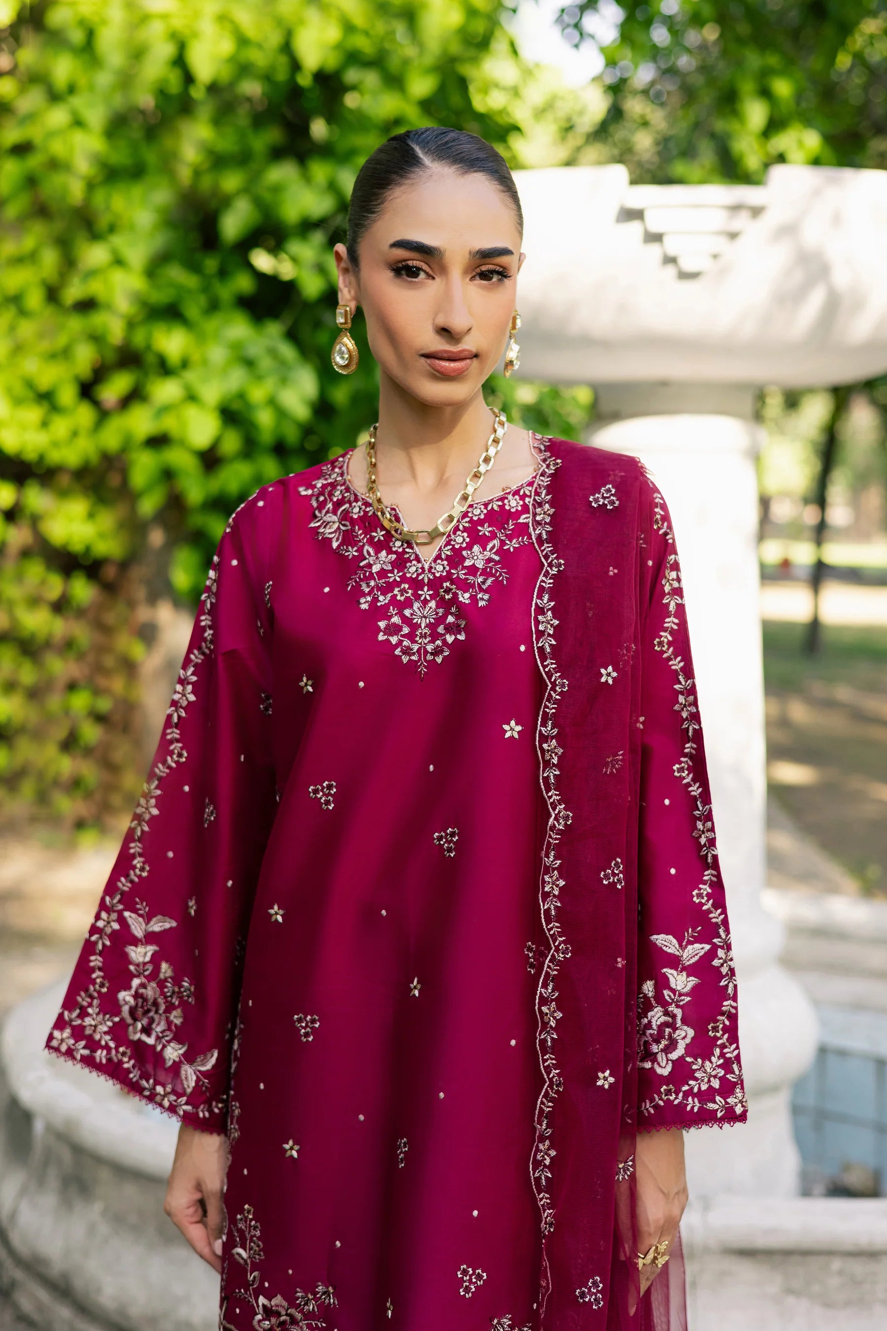 Rosa 3Pc Festive Embroidered Dress