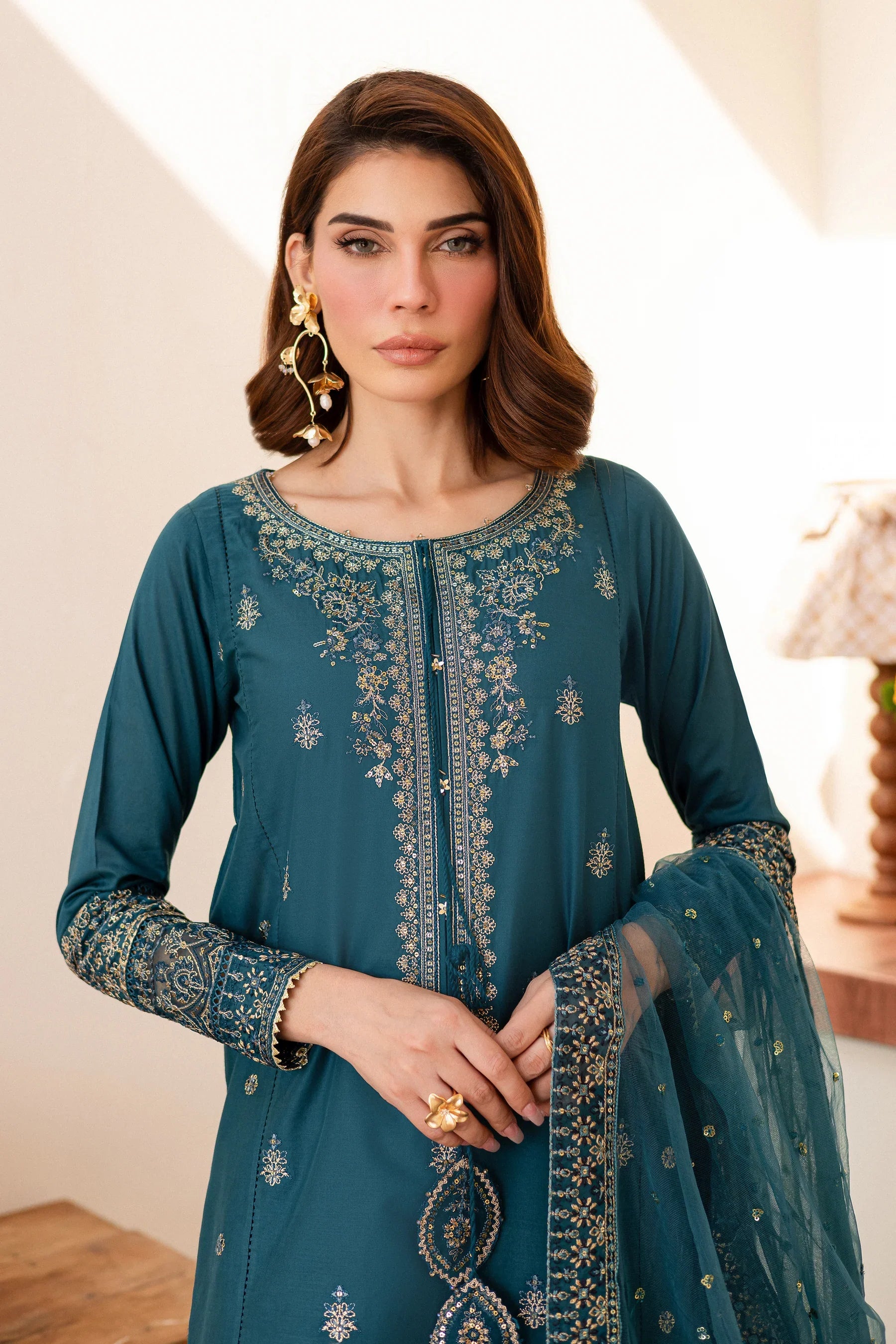 Silaam 3Pc Embroidered Dress