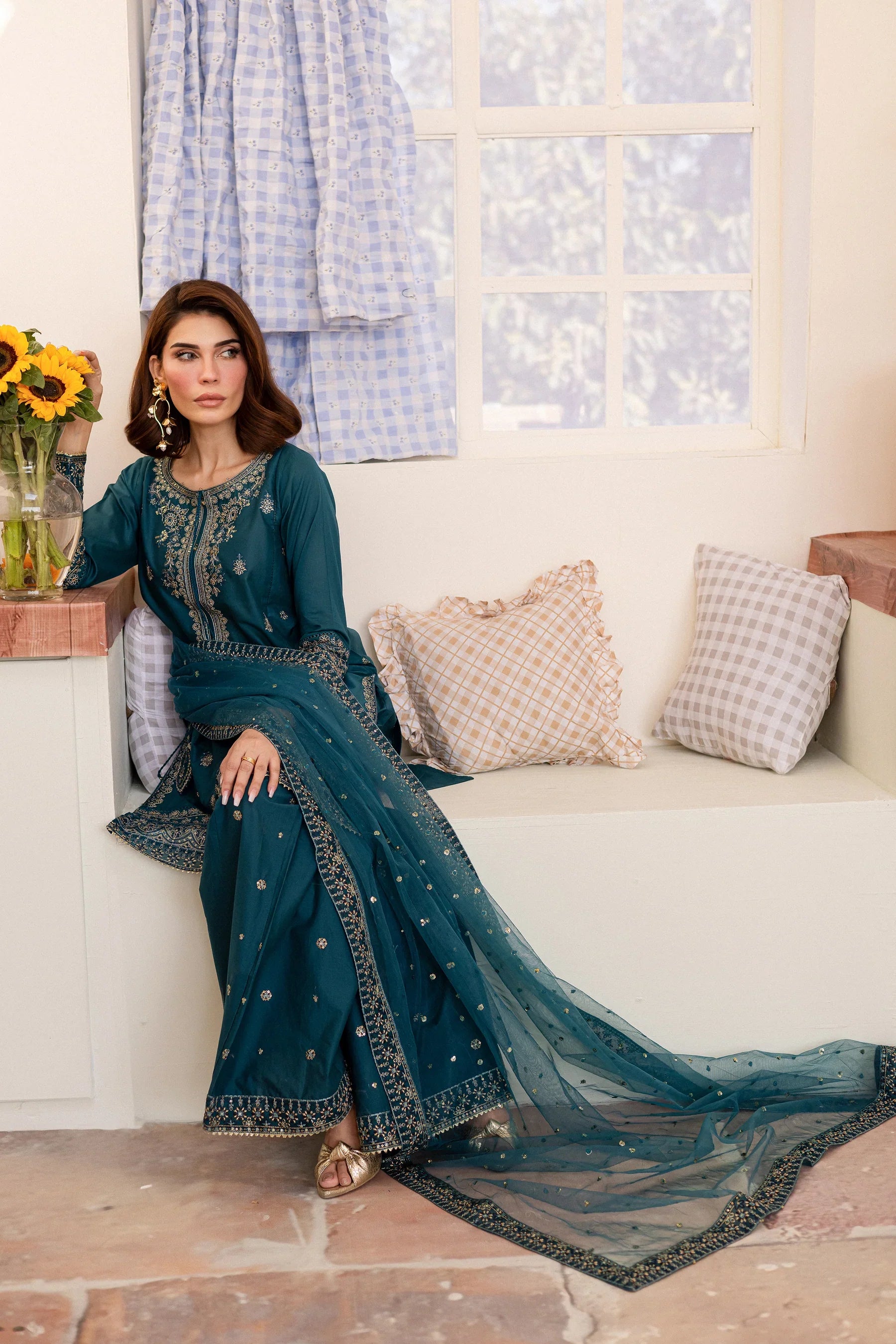 Silaam 3Pc Embroidered Dress