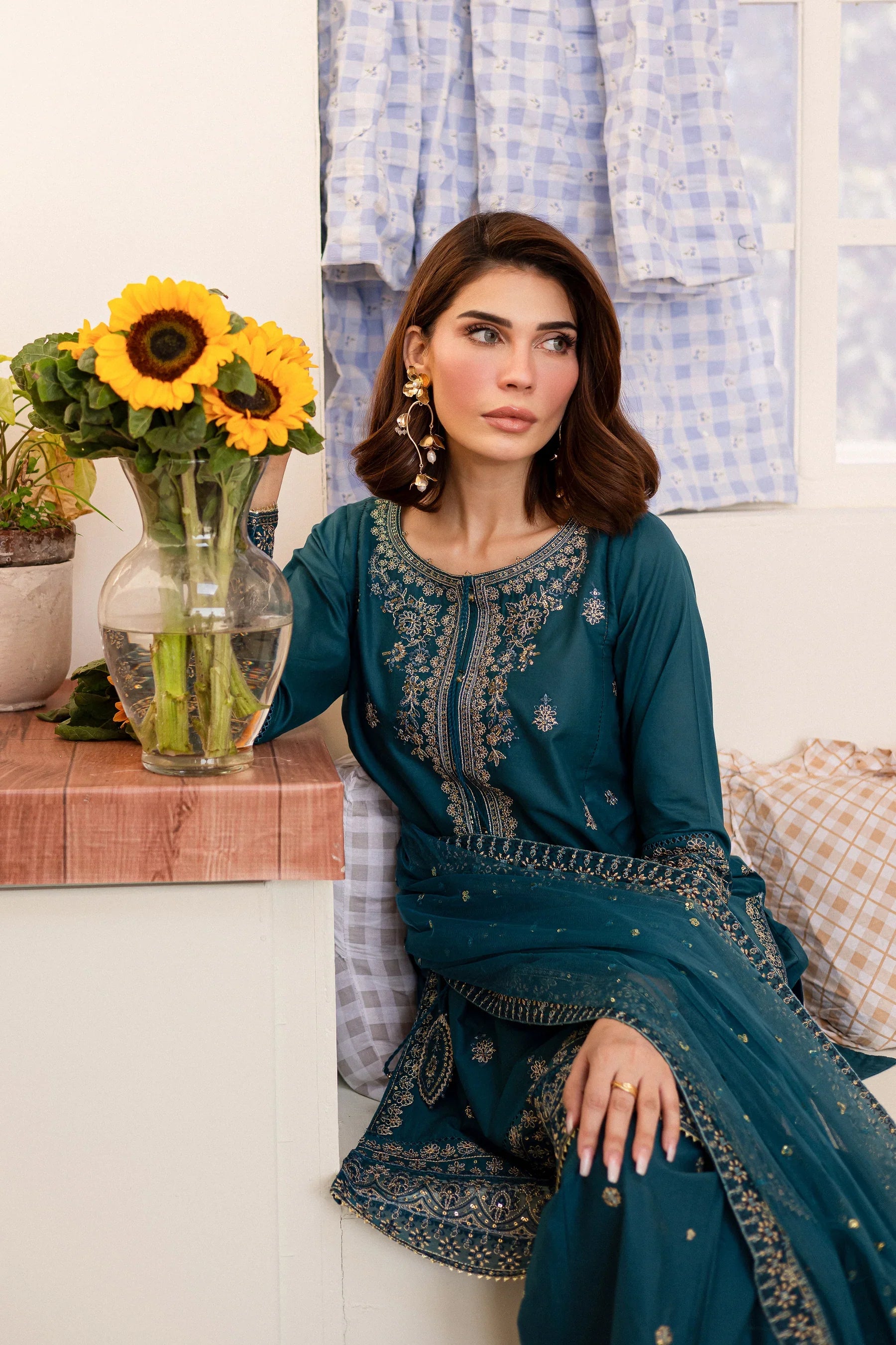 Silaam 3Pc Embroidered Dress