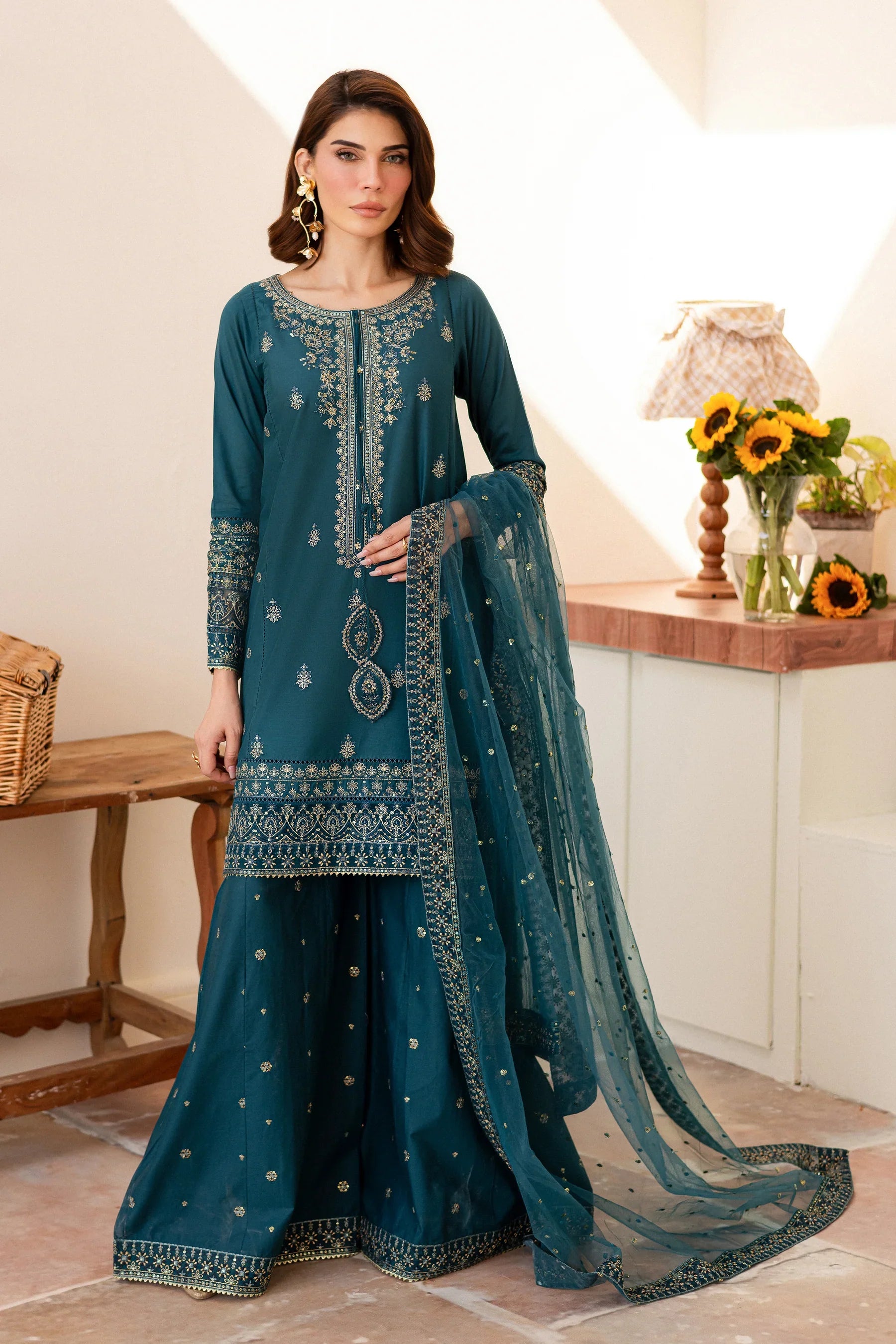 Silaam 3Pc Embroidered Dress