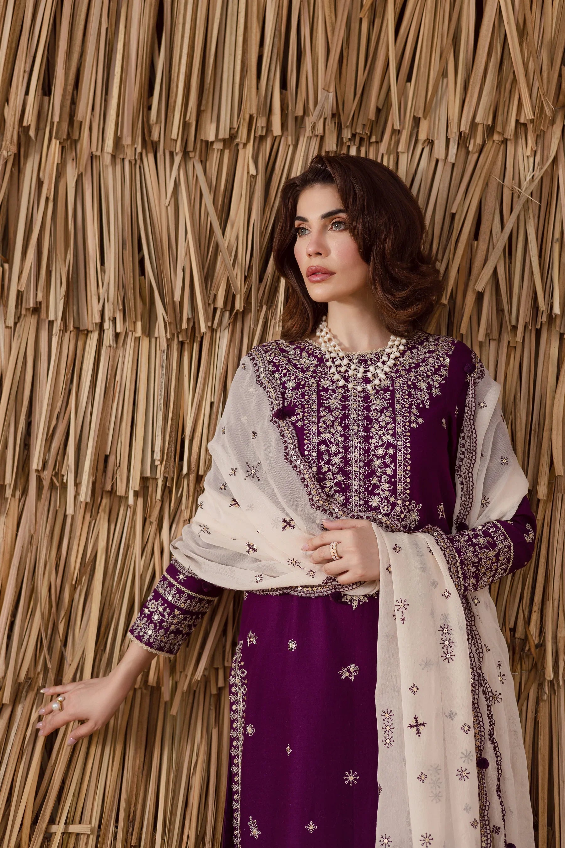 Solace 3Pc Embroidered Dress