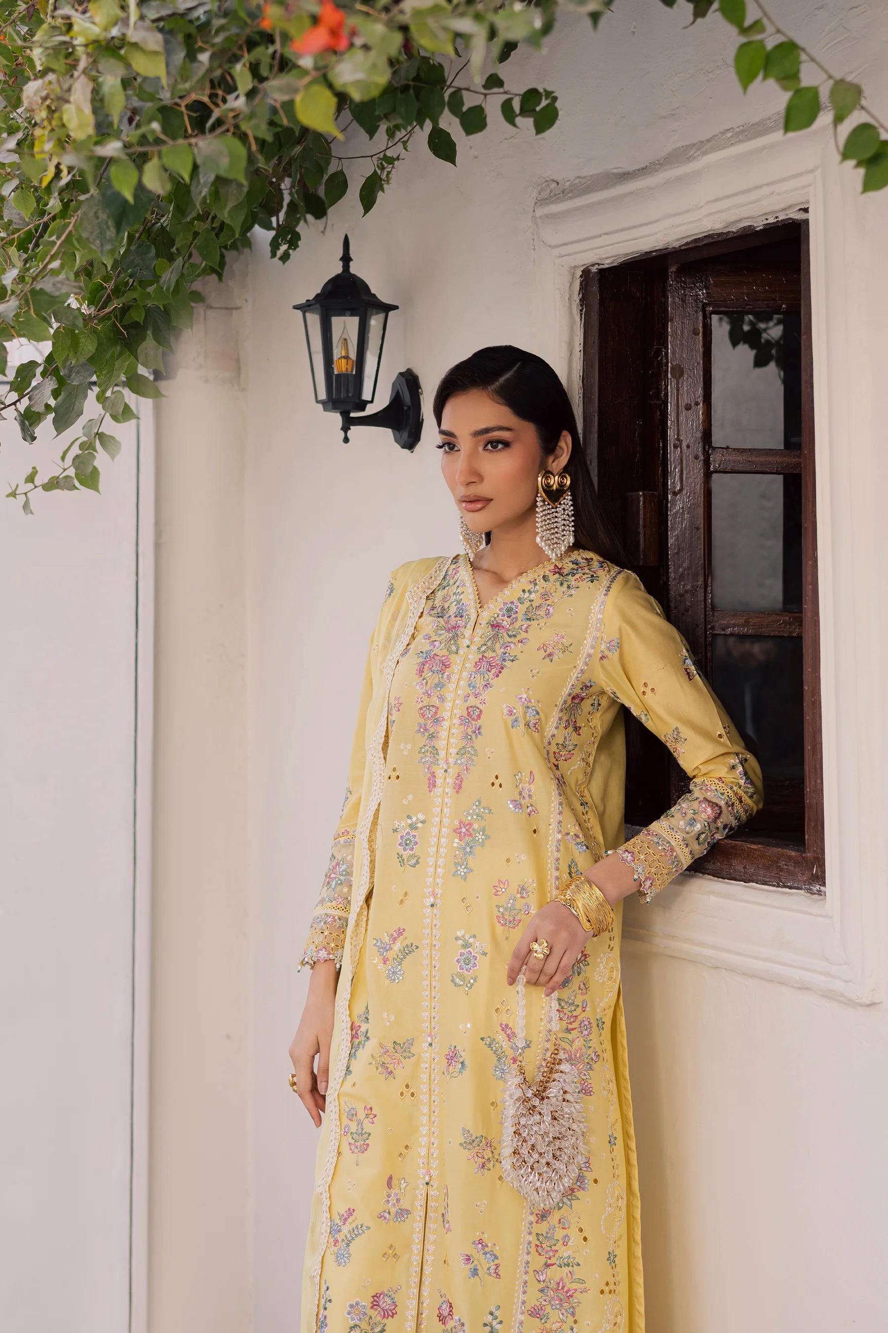 Sundip 3Pc Festive Embroidered Dress