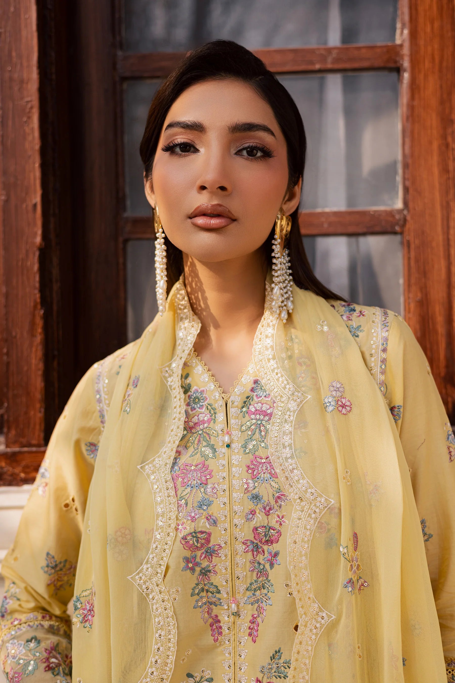 Sundip 3Pc Festive Embroidered Dress