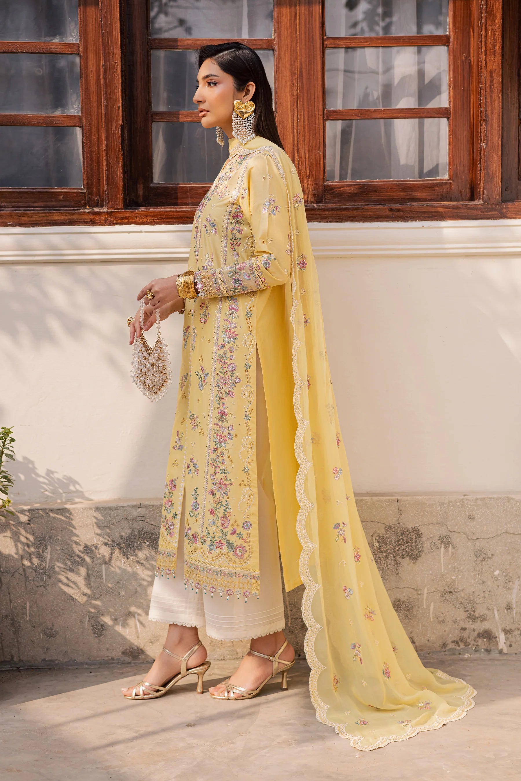 Sundip 3Pc Festive Embroidered Dress