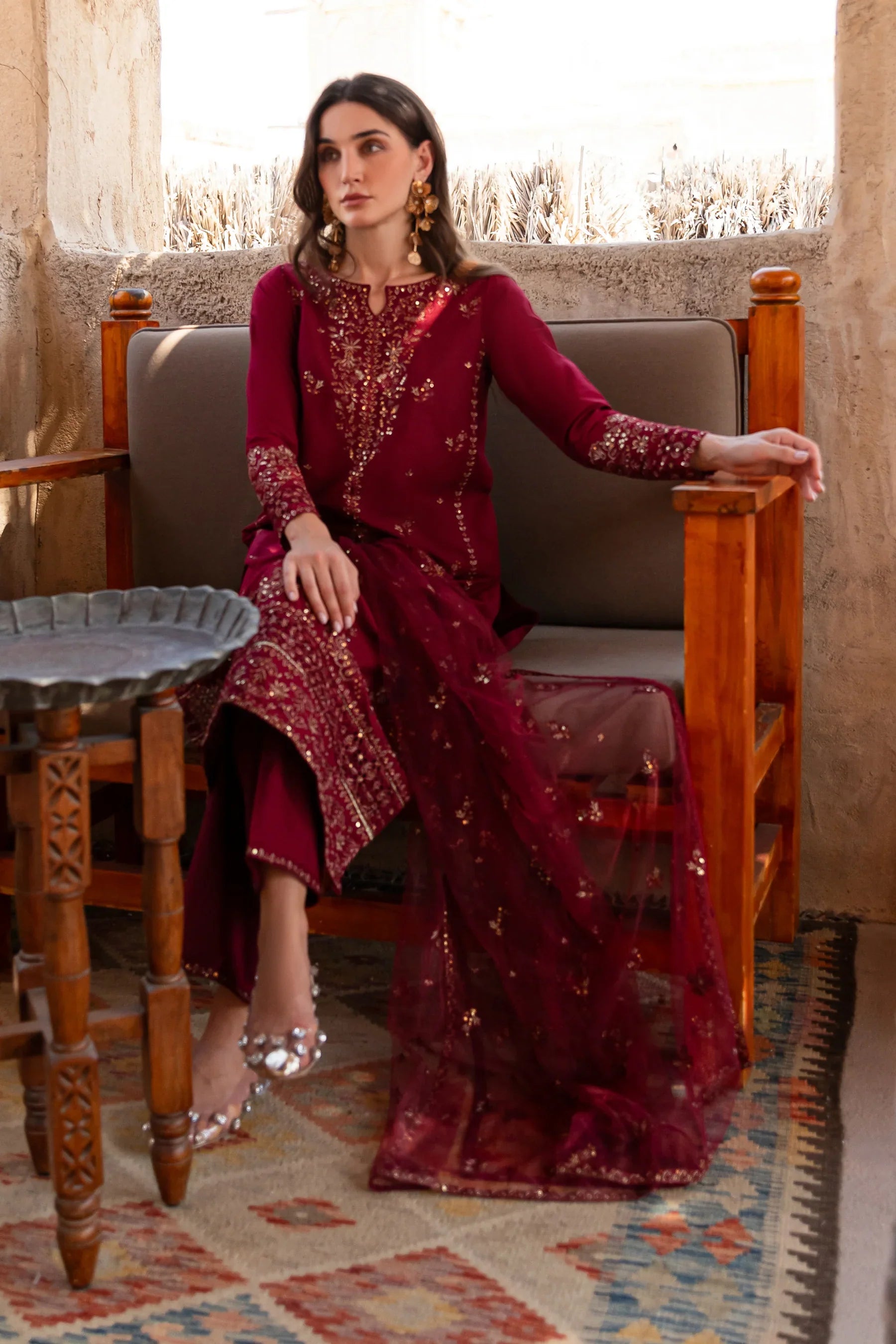 Zyra 3Pc Embroidered Dress