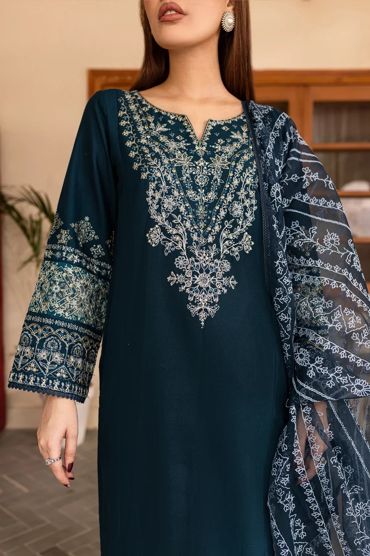 Amari 3Pc Embroidered Dress