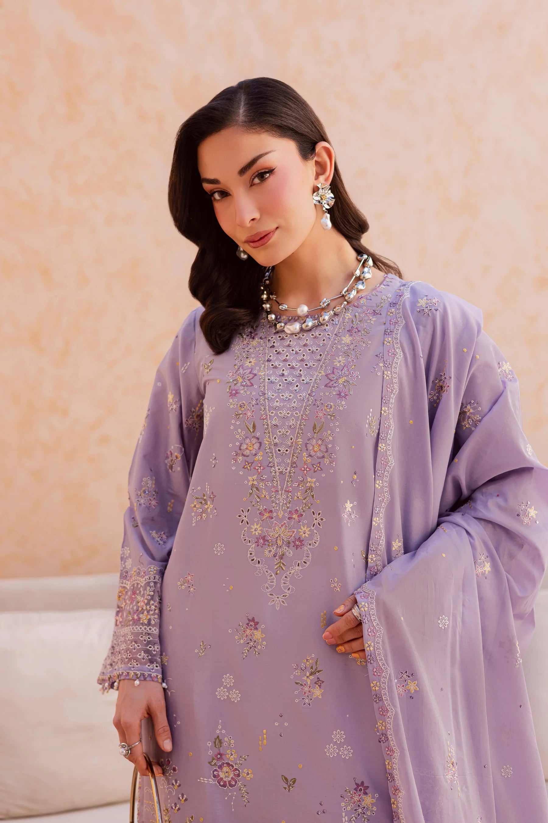 Bagh 3Pc Festive Embroidered Dress