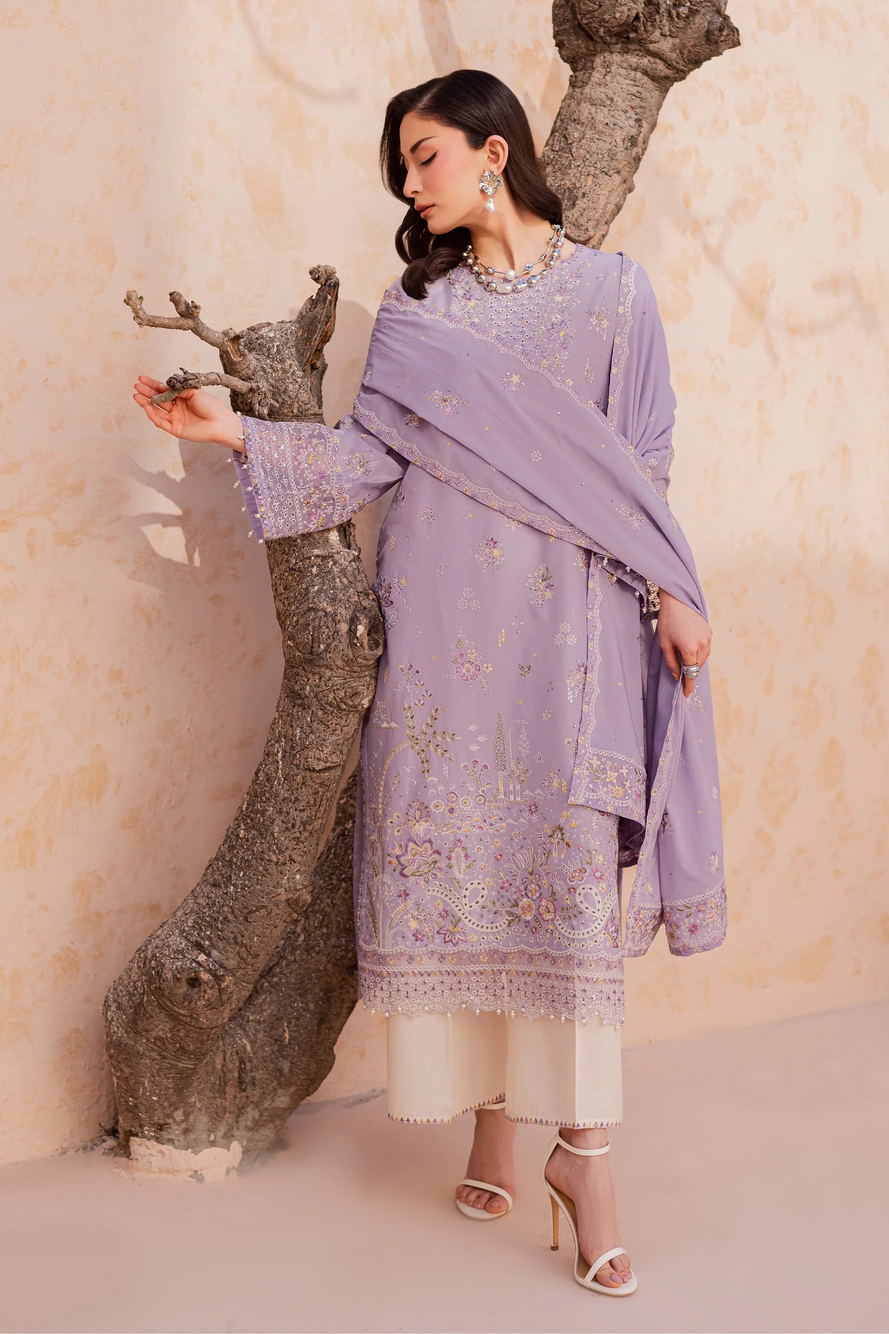 Bagh 3Pc Festive Embroidered Dress
