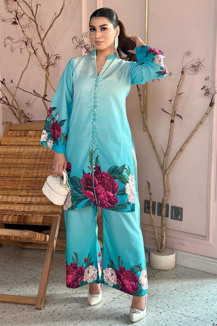 Best Selling - Blue Pearl 2Pc Dress