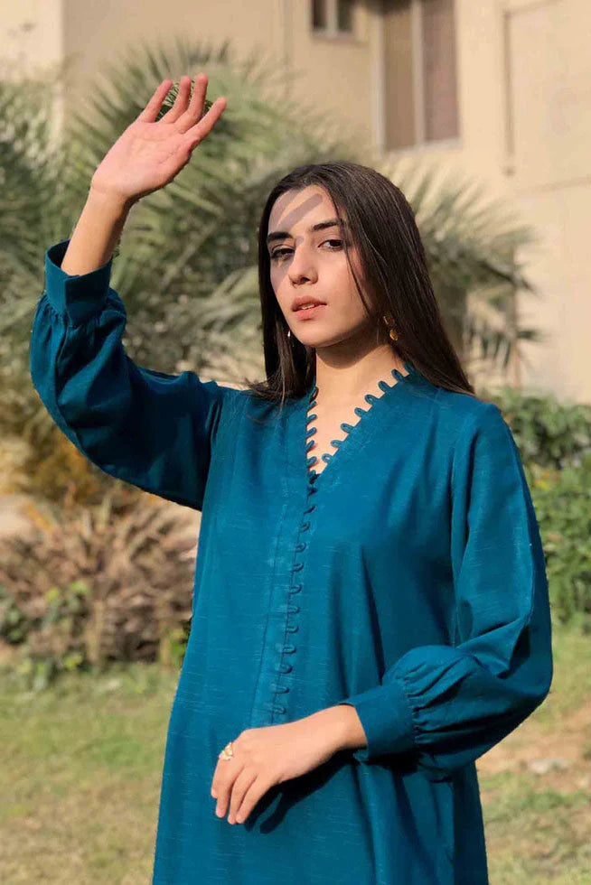 Best Selling - Diva 2Pc Cotton Solid Dress