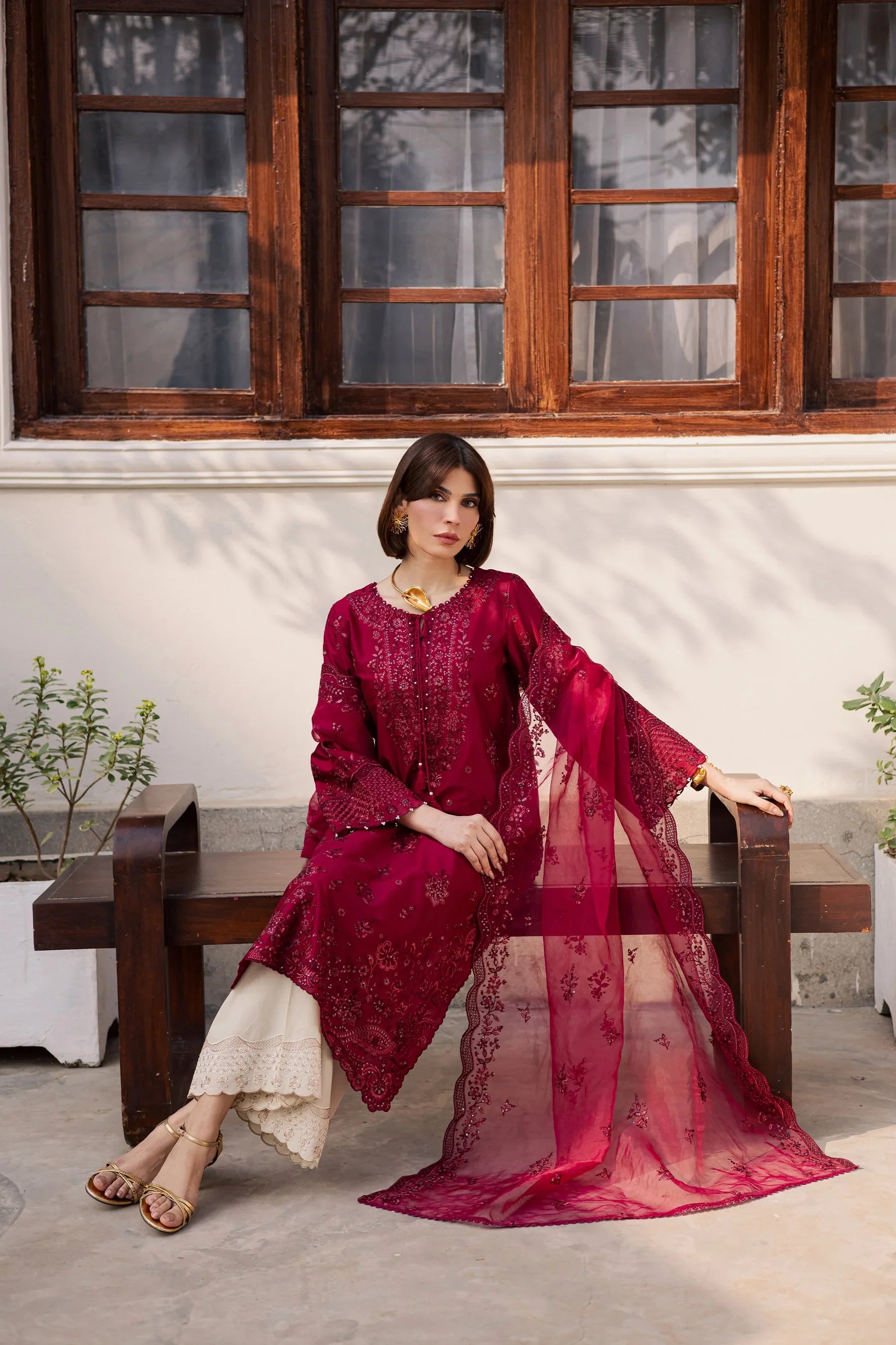 Ecuador 3Pc Festive Embroidered Dress