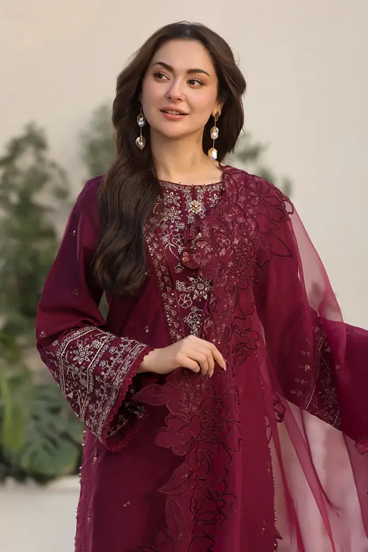 Flora 3Pc Embroidered Dress