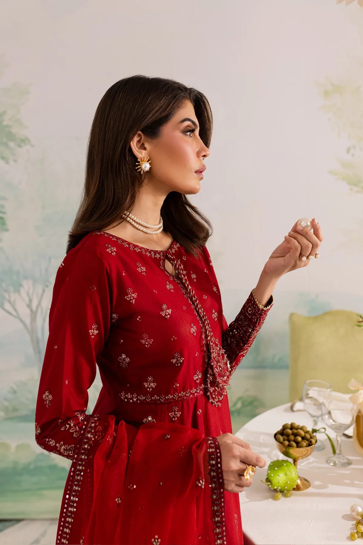 Gullposh 3Pc Embroidered Dress