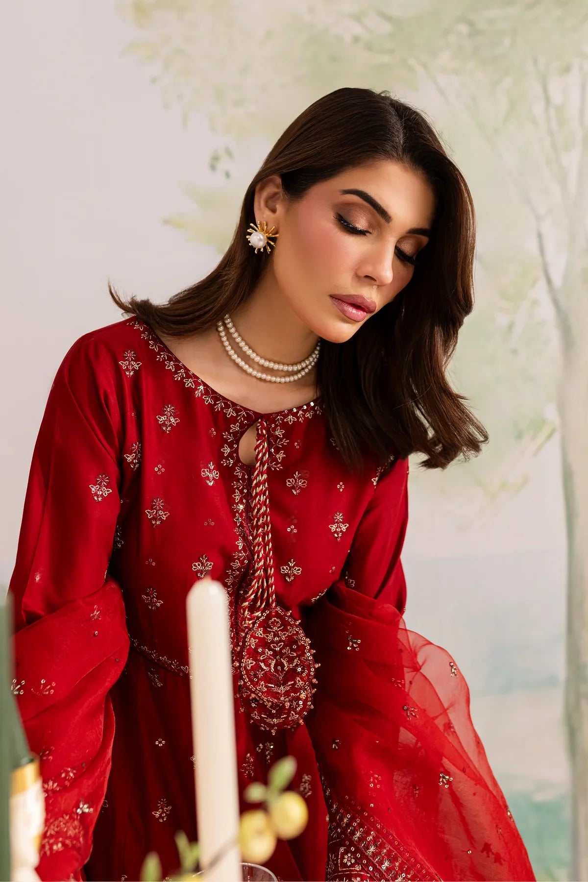Gullposh 3Pc Embroidered Dress