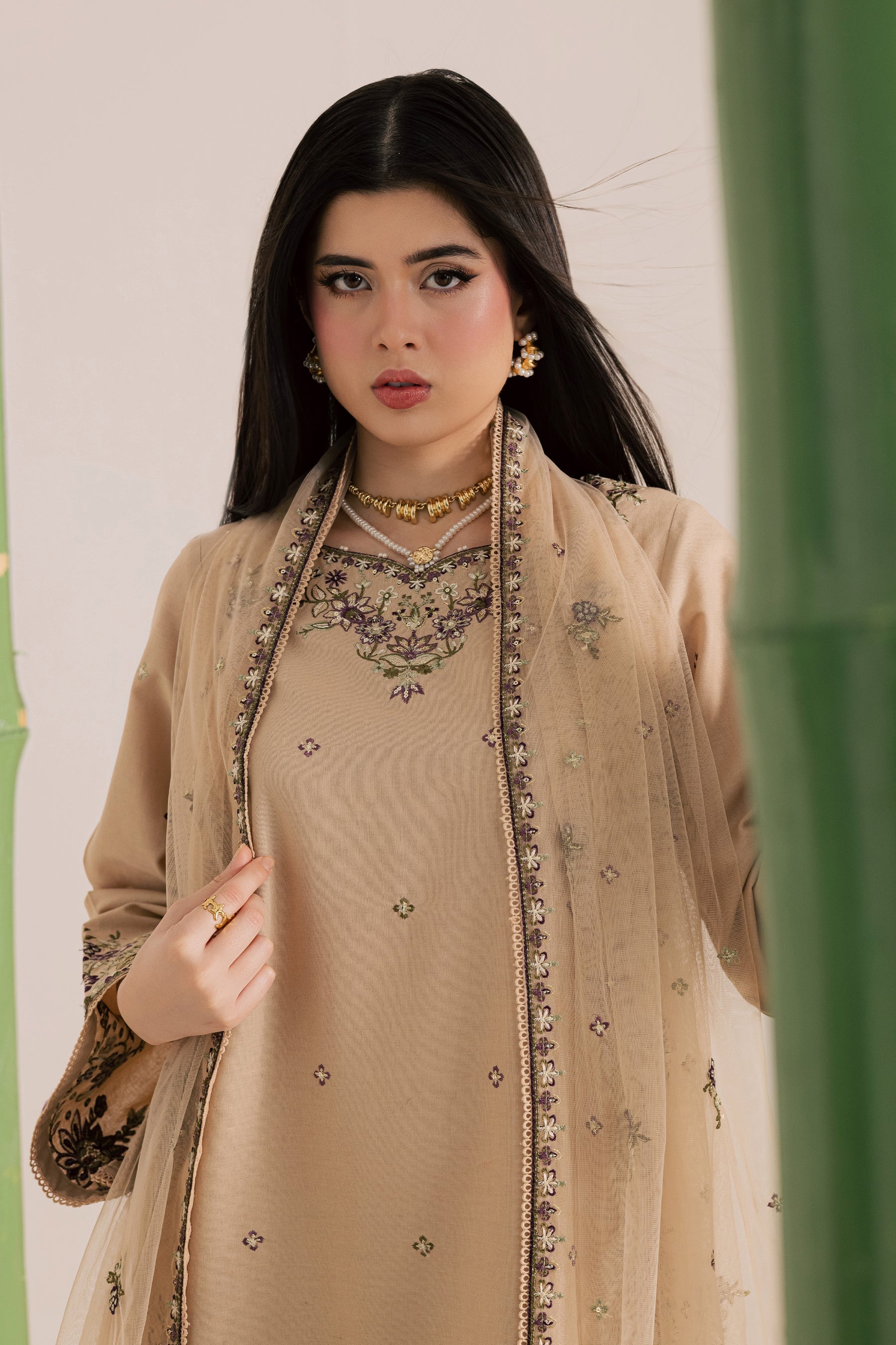 Hastings 3Pc Embroidered Dress