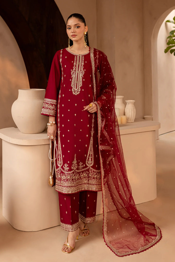 Best Selling - Hayzen 3Pc Embroidered Dress