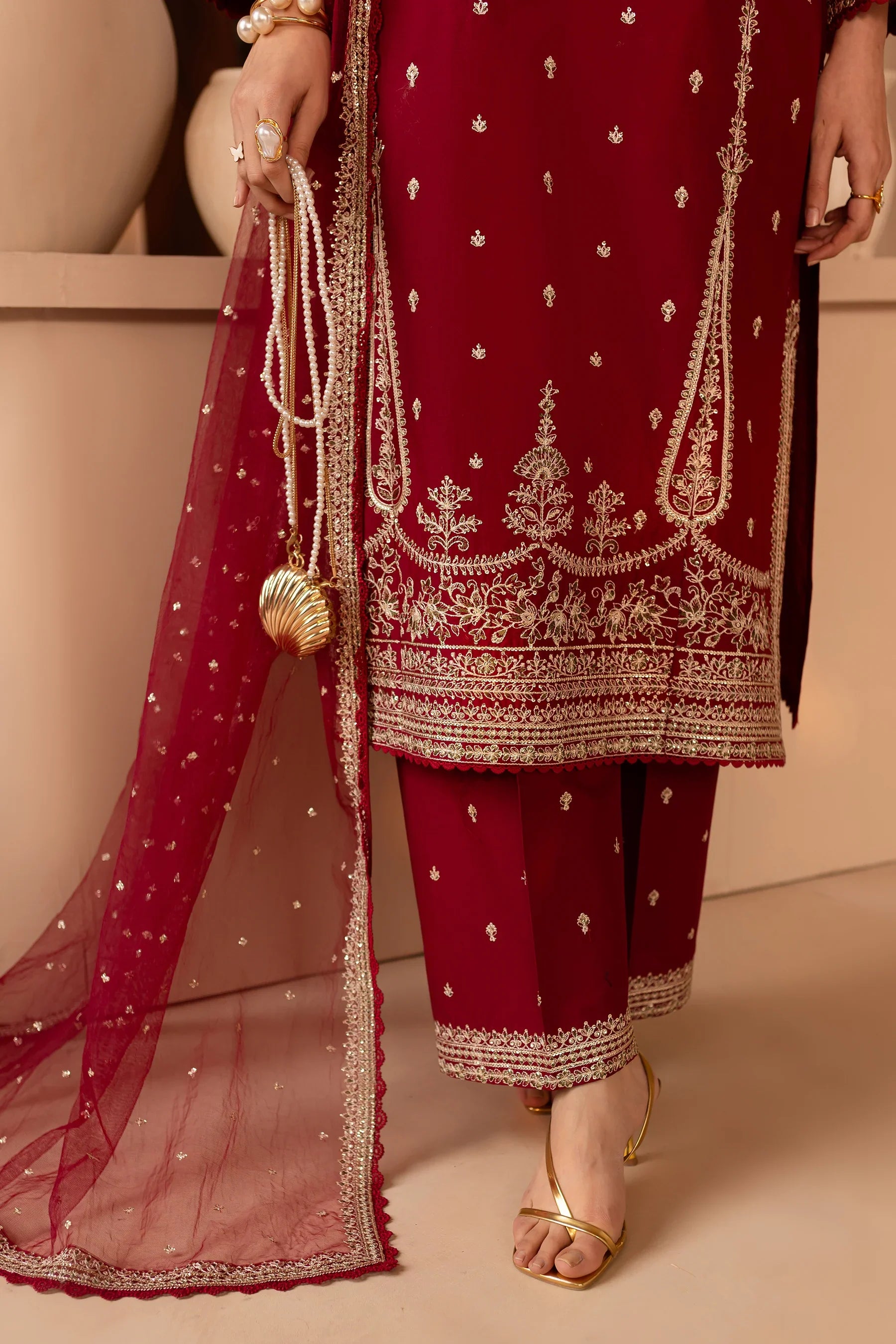 Hayzen 3Pc Embroidered Dress