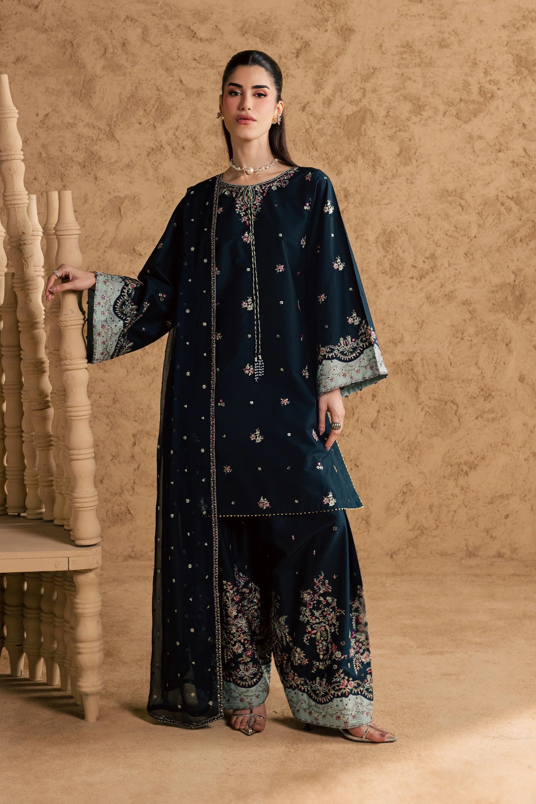 Ice Berry 3Pc Festive Embroidered Pret