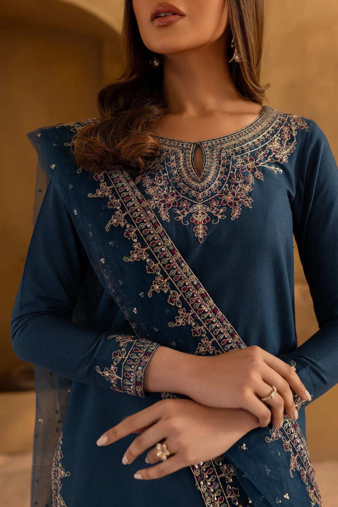 Best Selling - Joey 3Pc Embroidered Dress