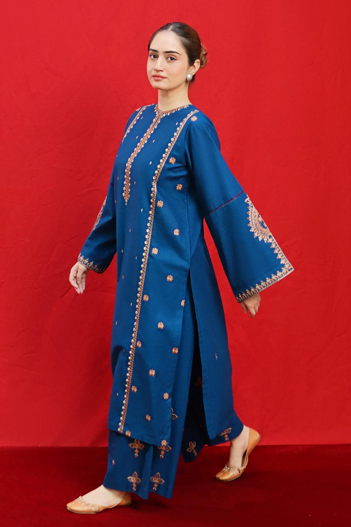 Jude 2Pc Embroidered Dress