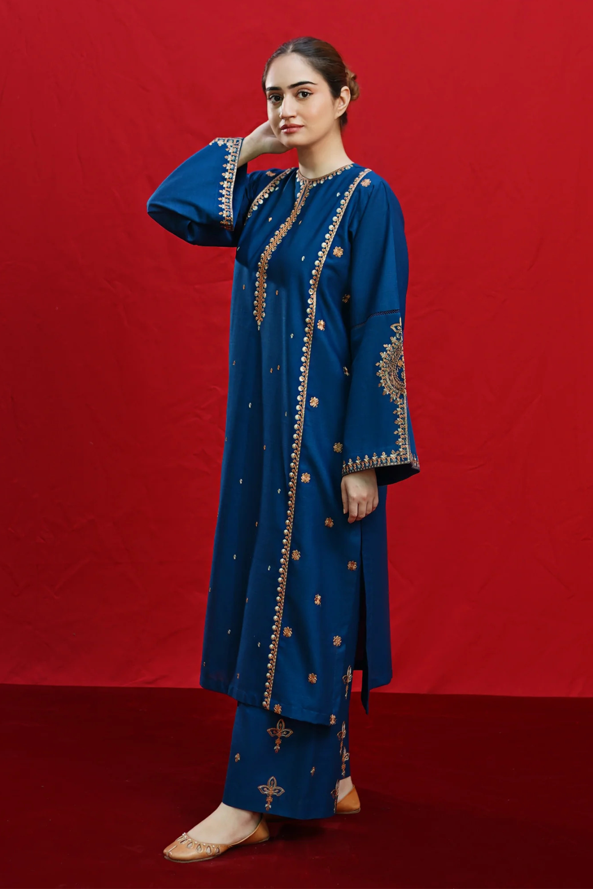 Jude 2Pc Embroidered Dress