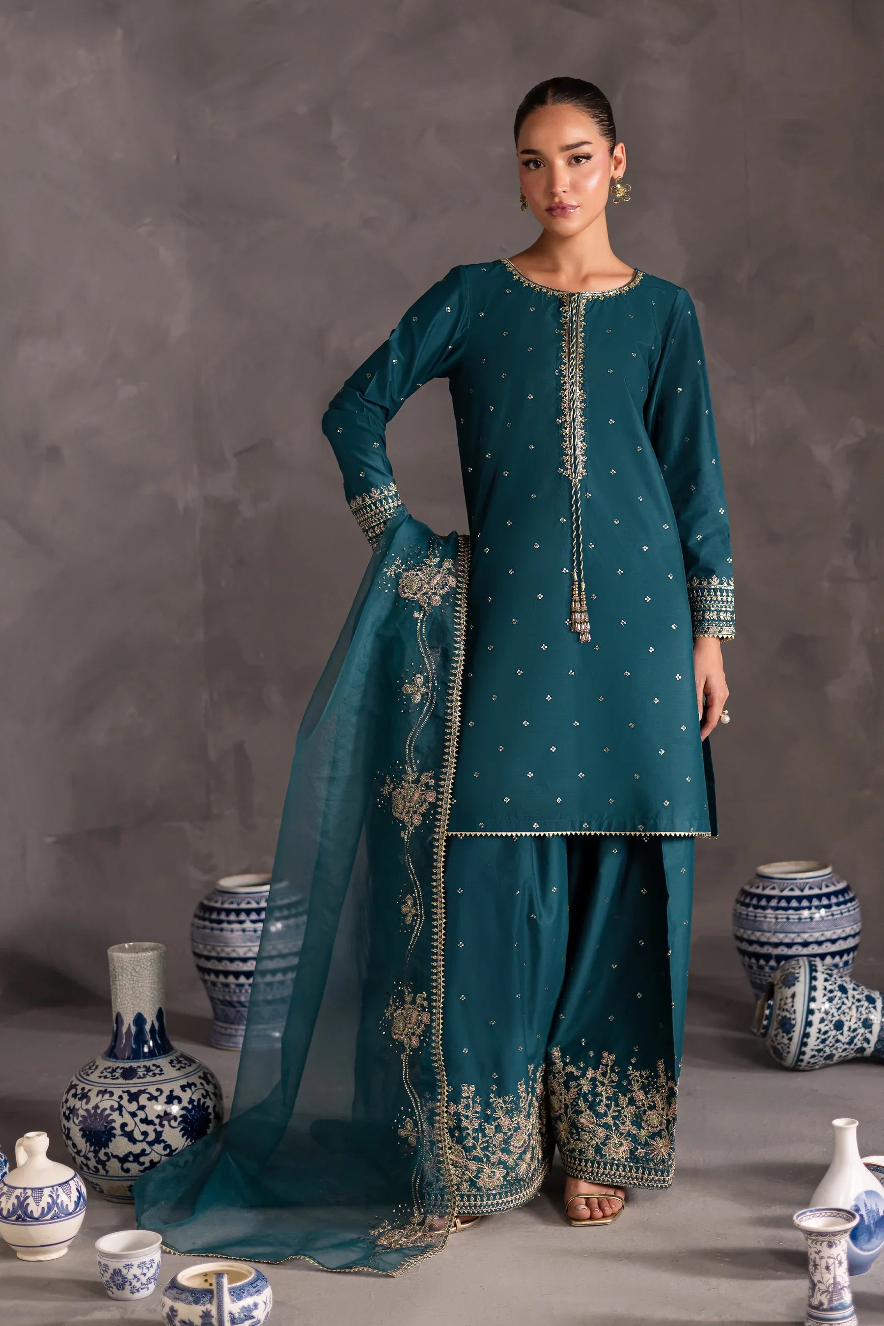 Maand 3pc Festive Luxe Pret