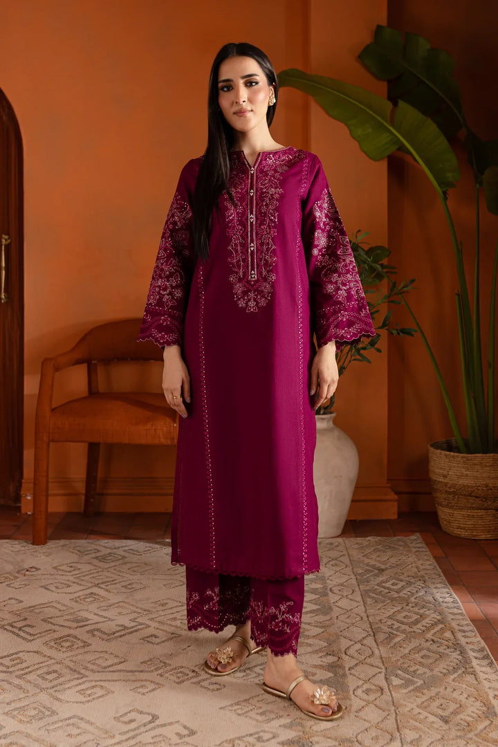 Best Selling - Magenta Luna 2Pc Embroidered Dress