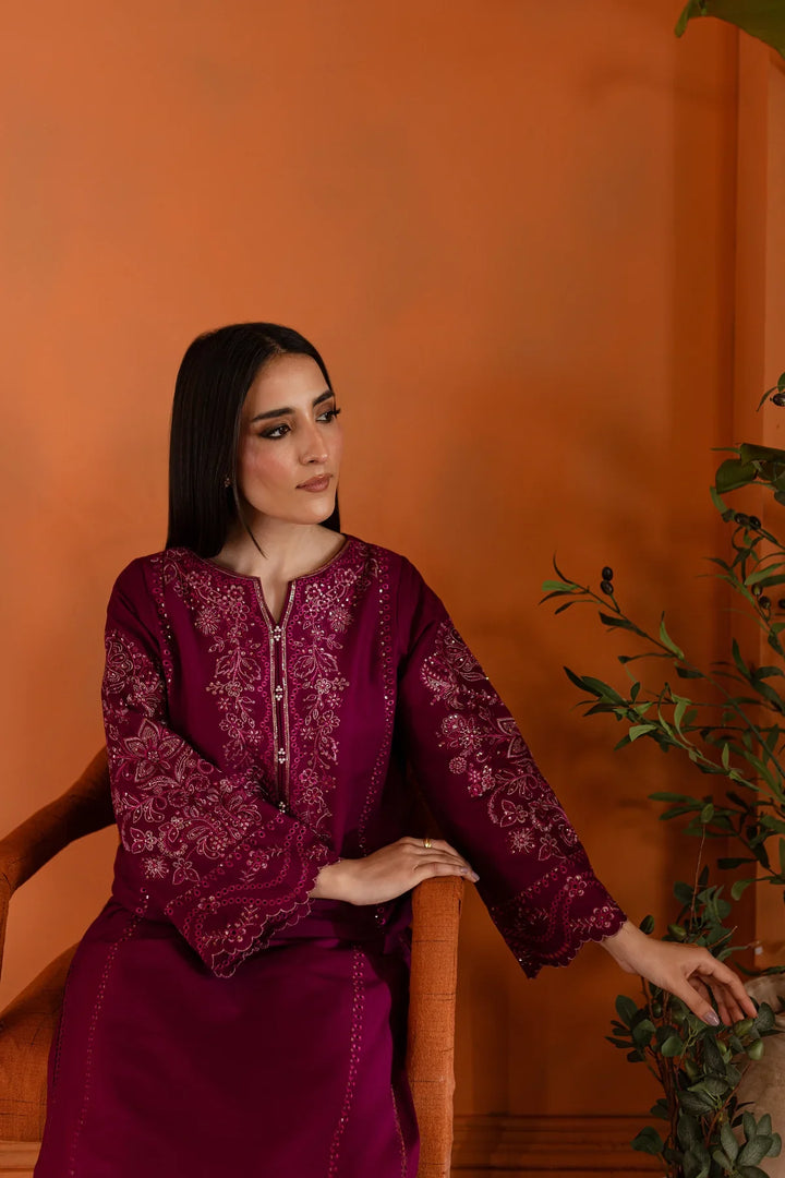 Best Selling - Magenta Luna 2Pc Embroidered Dress