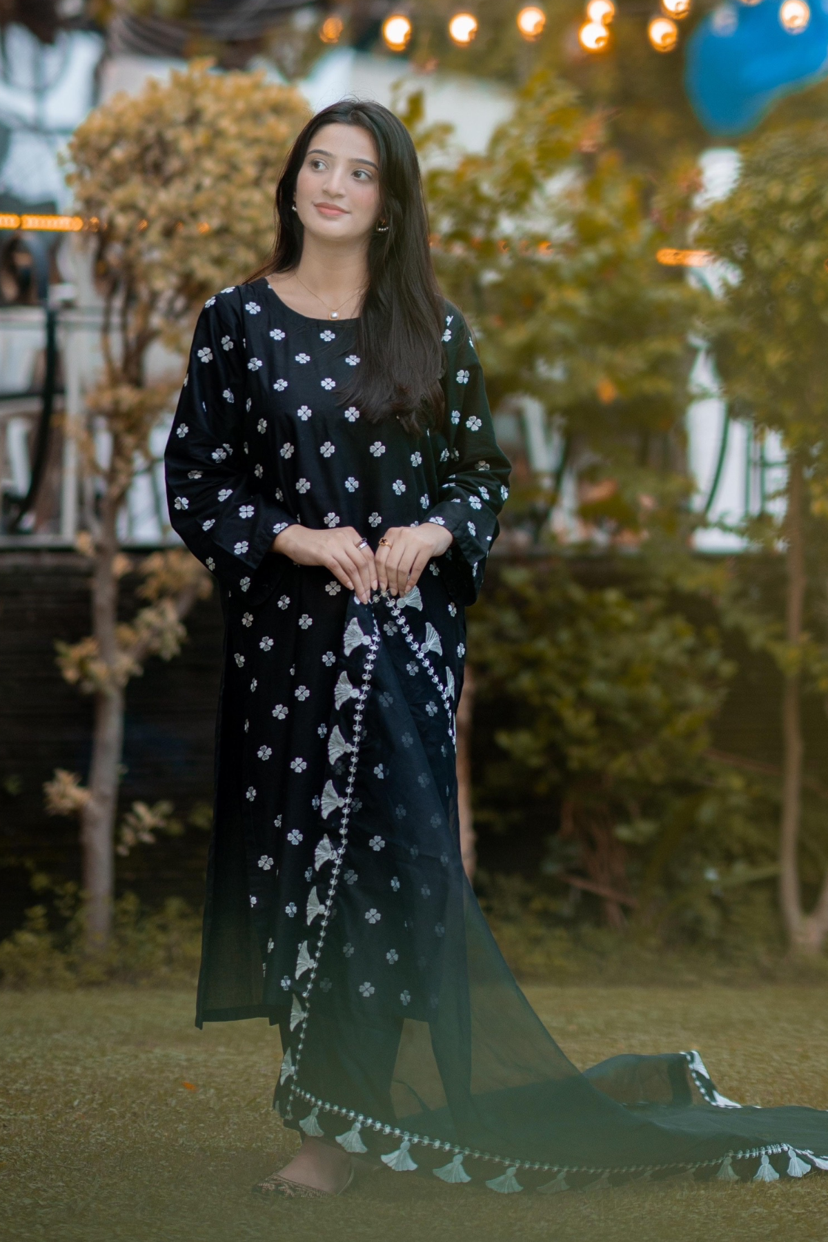 Mahbas 3Pc Embroidered Dress
