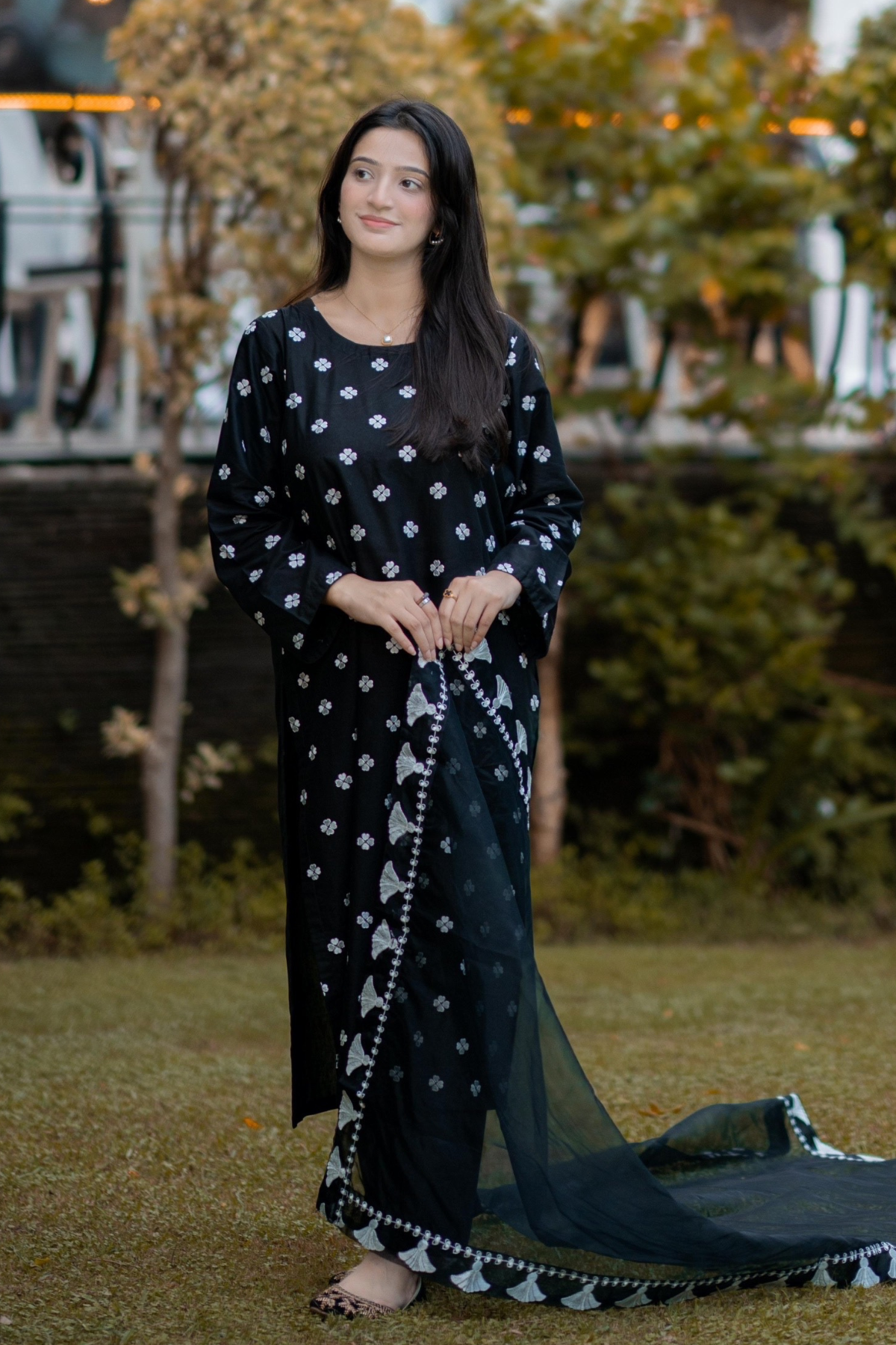 Mahbas 3Pc Embroidered Dress