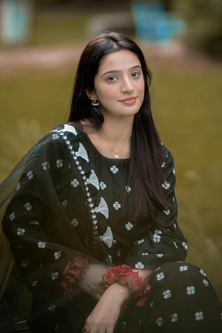 Best Selling - Mahbas 3Pc Embroidered Dress