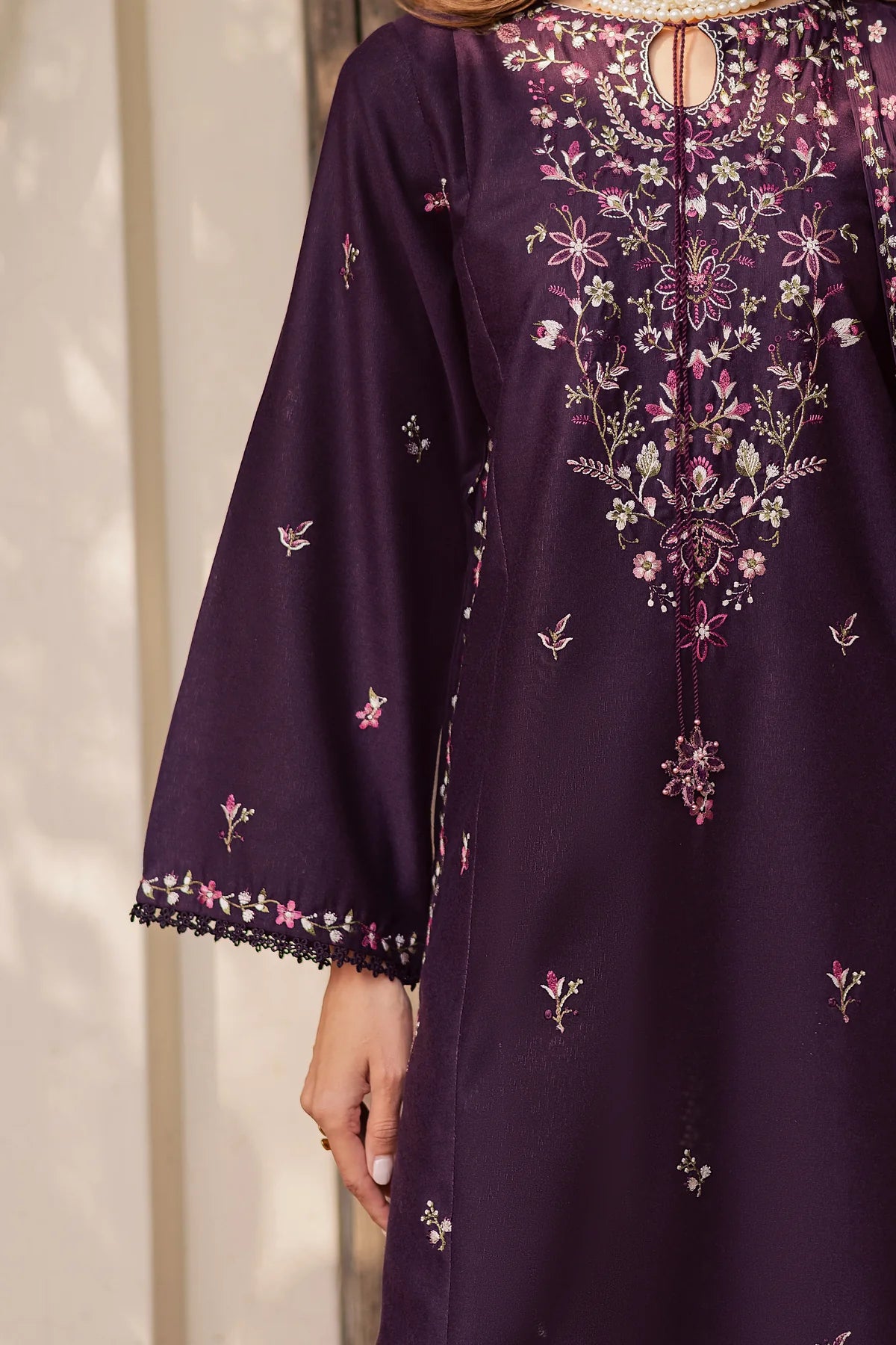 Malam 3Pc Embroidered Festive Dress